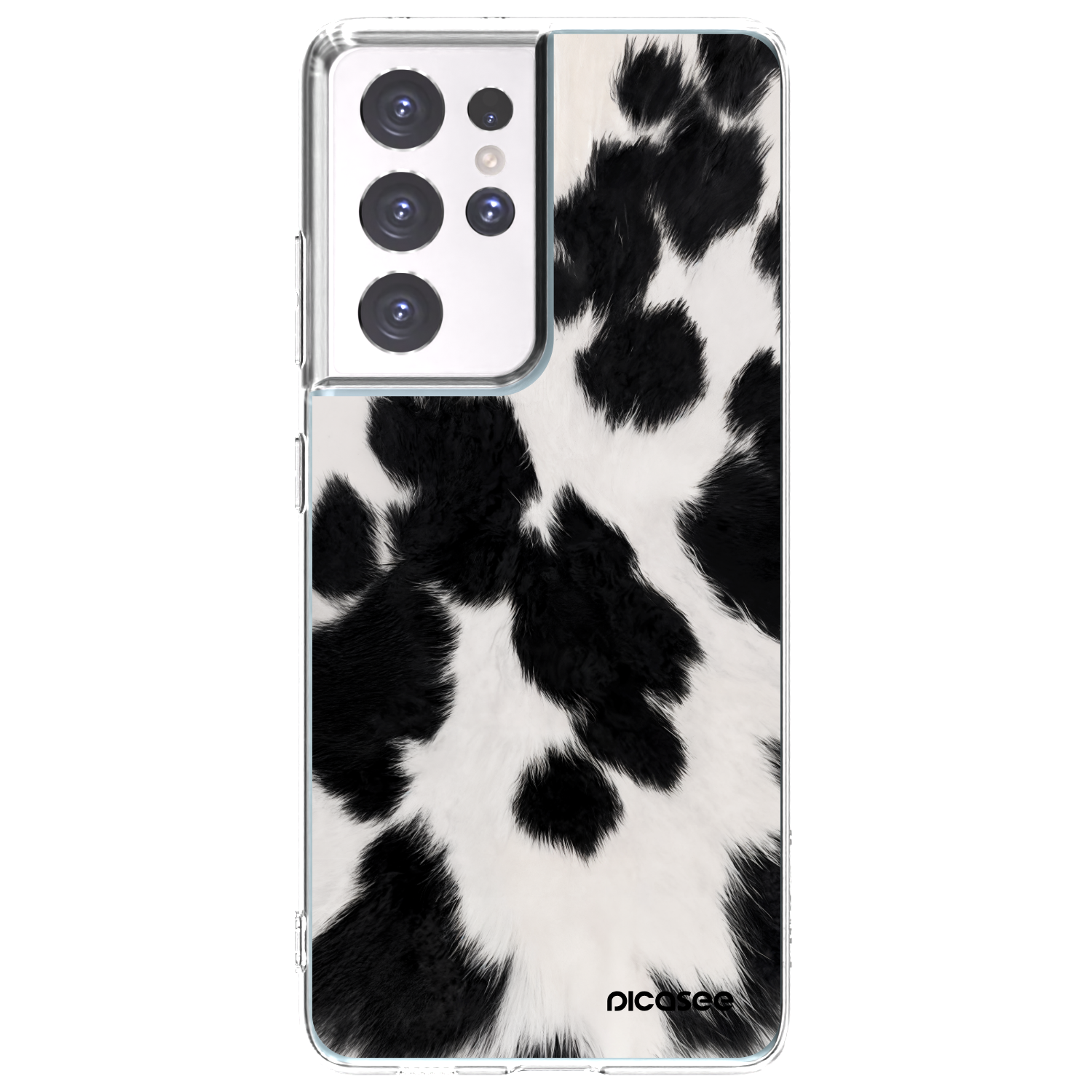 Picasee διαφανής θήκη σιλικόνης Samsung Galaxy S21 Ultra 5G G998B - Black Moo