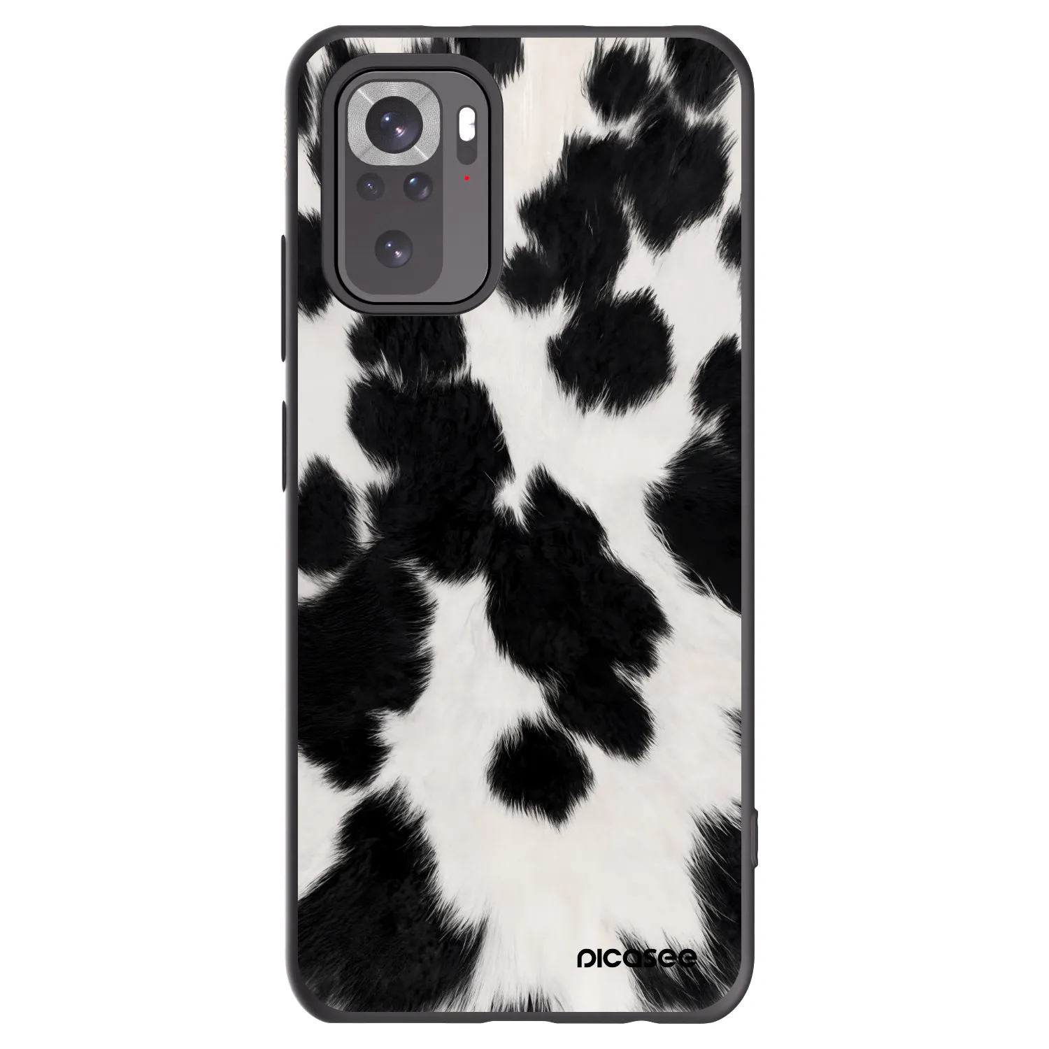 Picasee Μαύρη θήκη σιλικόνης για Xiaomi Redmi Note 10 - Black Moo