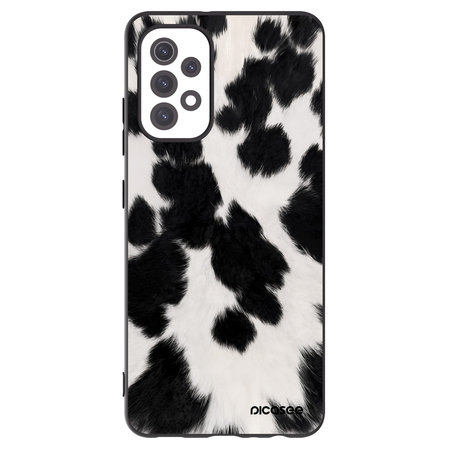 Picasee Μαύρη θήκη σιλικόνης για Samsung Galaxy A32 5G A326B - Black Moo