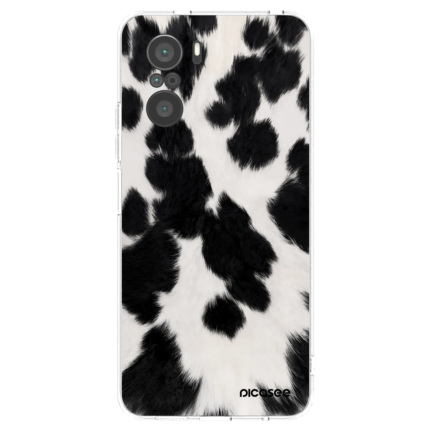 Picasee διαφανής θήκη σιλικόνης Xiaomi Poco F3 - Black Moo