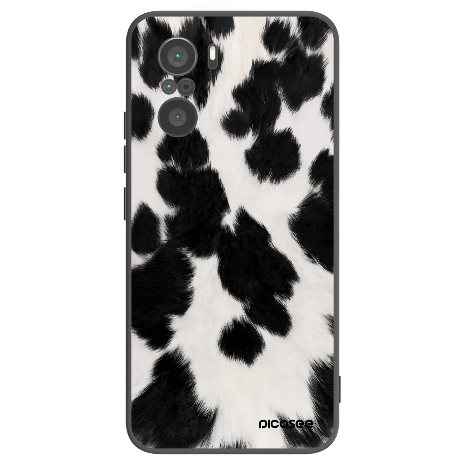 Picasee Μαύρη θήκη σιλικόνης για Xiaomi Poco F3 - Black Moo