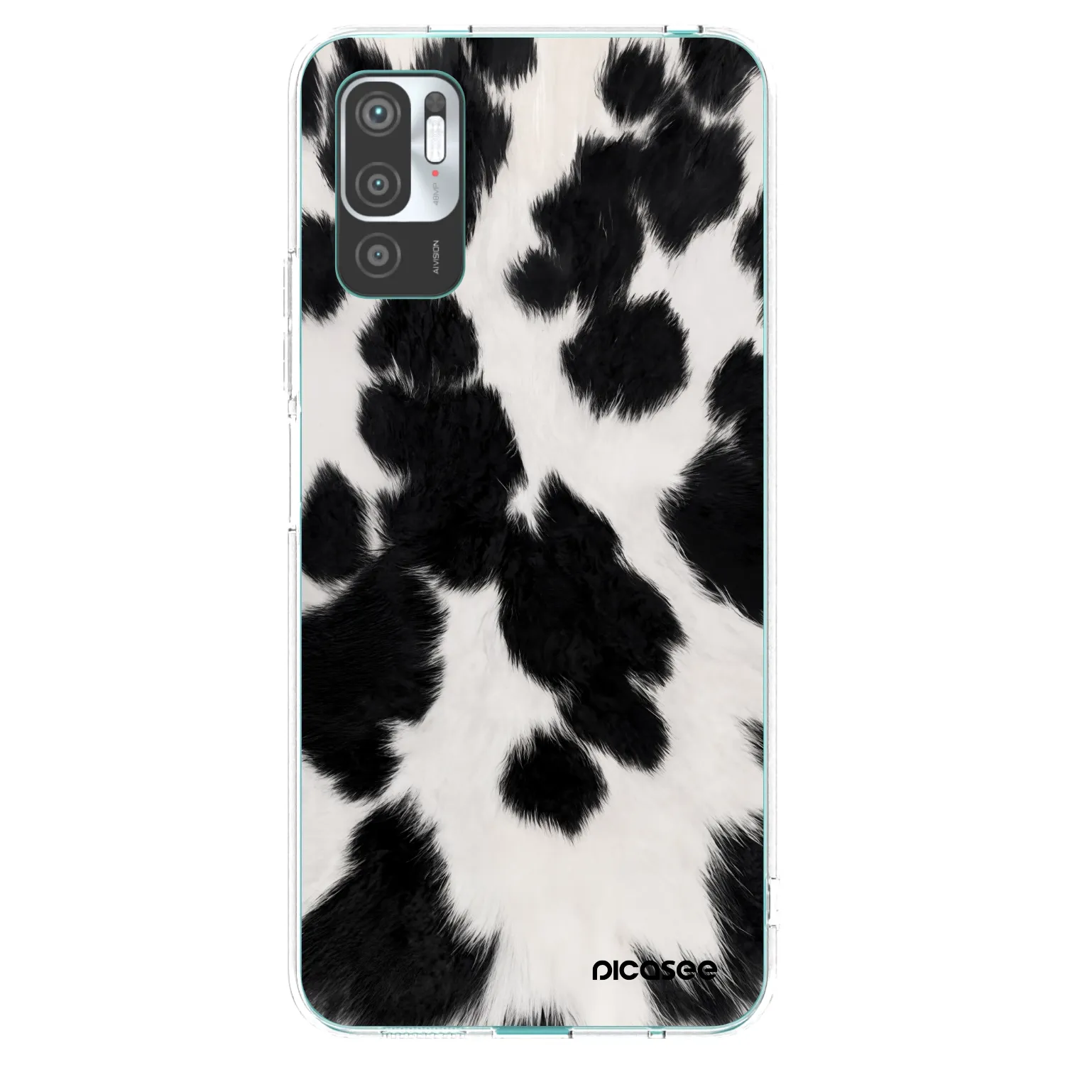 Picasee διαφανής θήκη σιλικόνης Xiaomi Redmi Note 10 5G - Black Moo