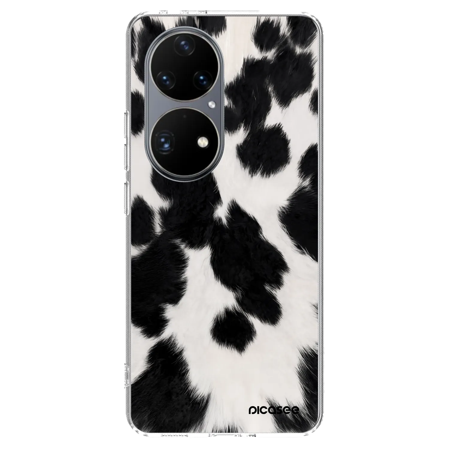 Picasee διαφανής θήκη σιλικόνης Huawei P50 - Black Moo