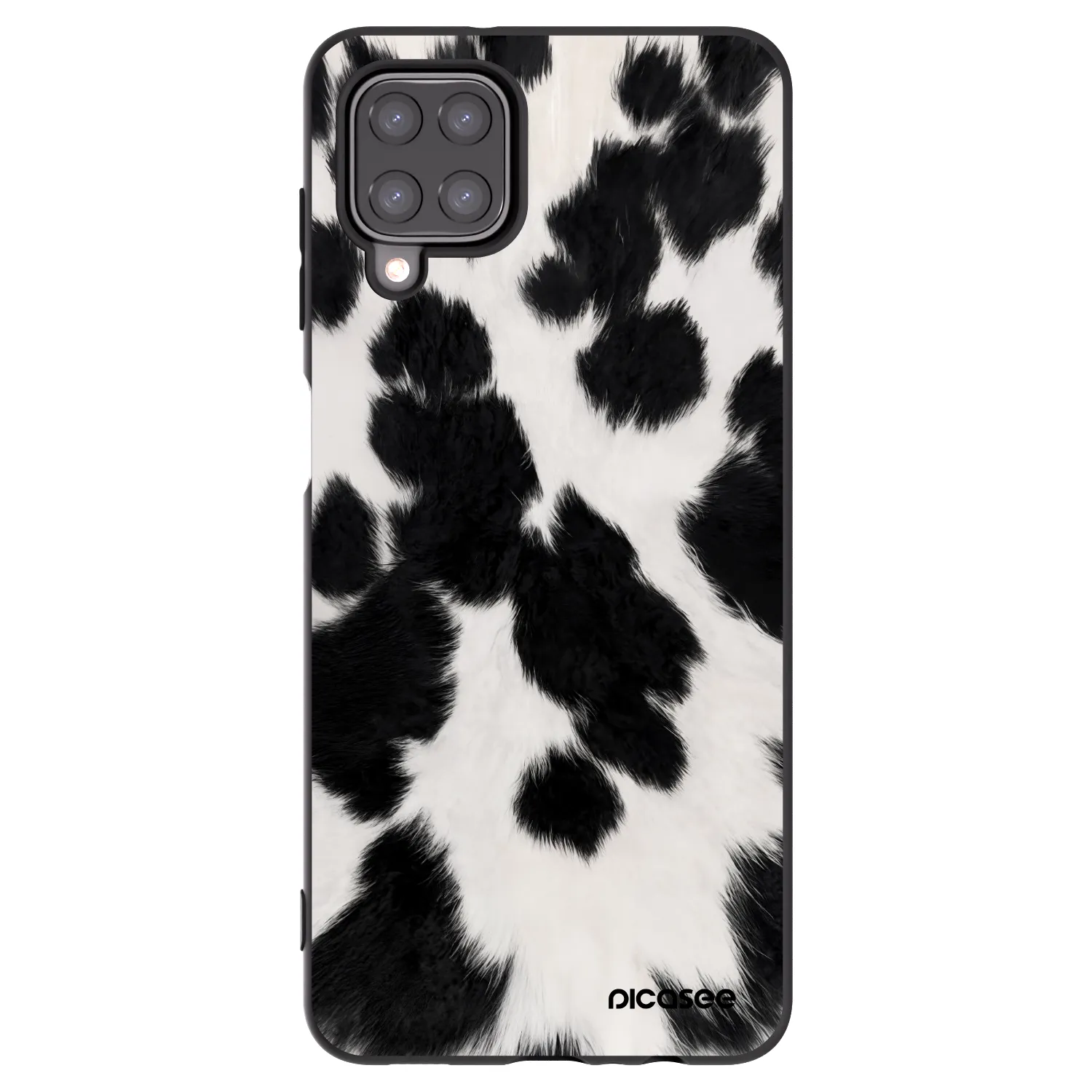 Picasee Μαύρη θήκη σιλικόνης για Samsung Galaxy M12 M127F - Black Moo