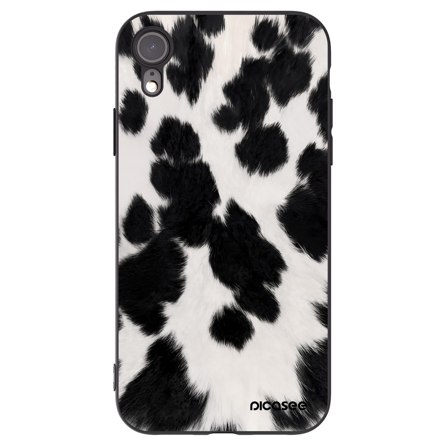 Picasee Μαύρη θήκη σιλικόνης για Apple iPhone XR - Black Moo