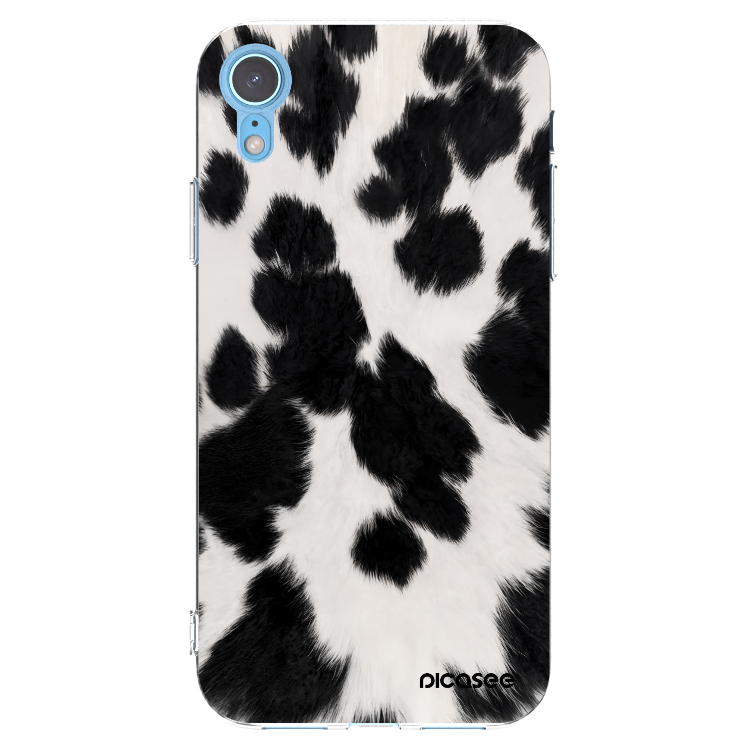 Picasee διαφανής θήκη σιλικόνης Apple iPhone XR - Black Moo