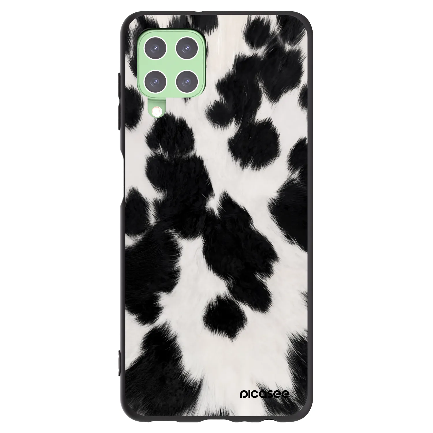 Picasee Μαύρη θήκη σιλικόνης για Samsung Galaxy A22 A225F 4G - Black Moo