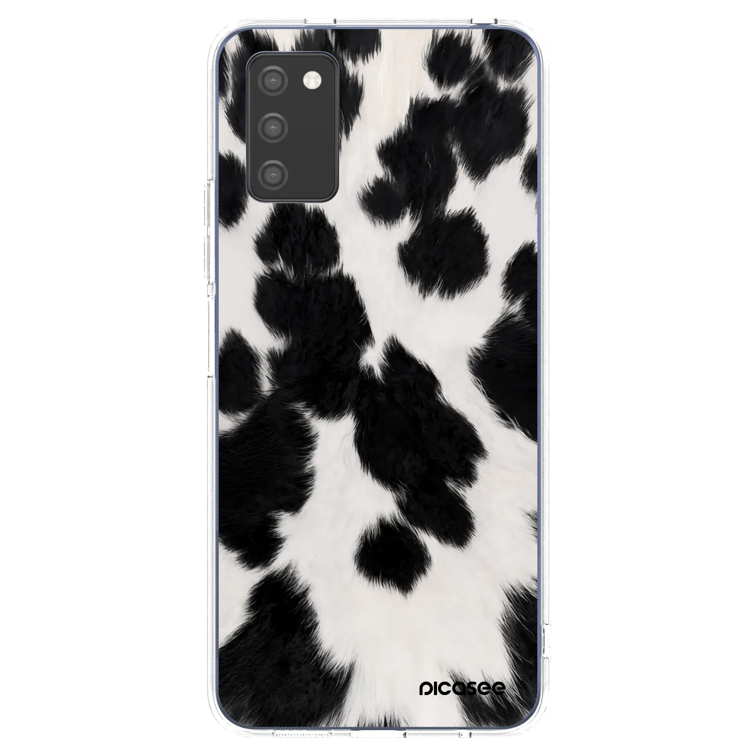Picasee διαφανής θήκη σιλικόνης Samsung Galaxy A03s A037G - Black Moo
