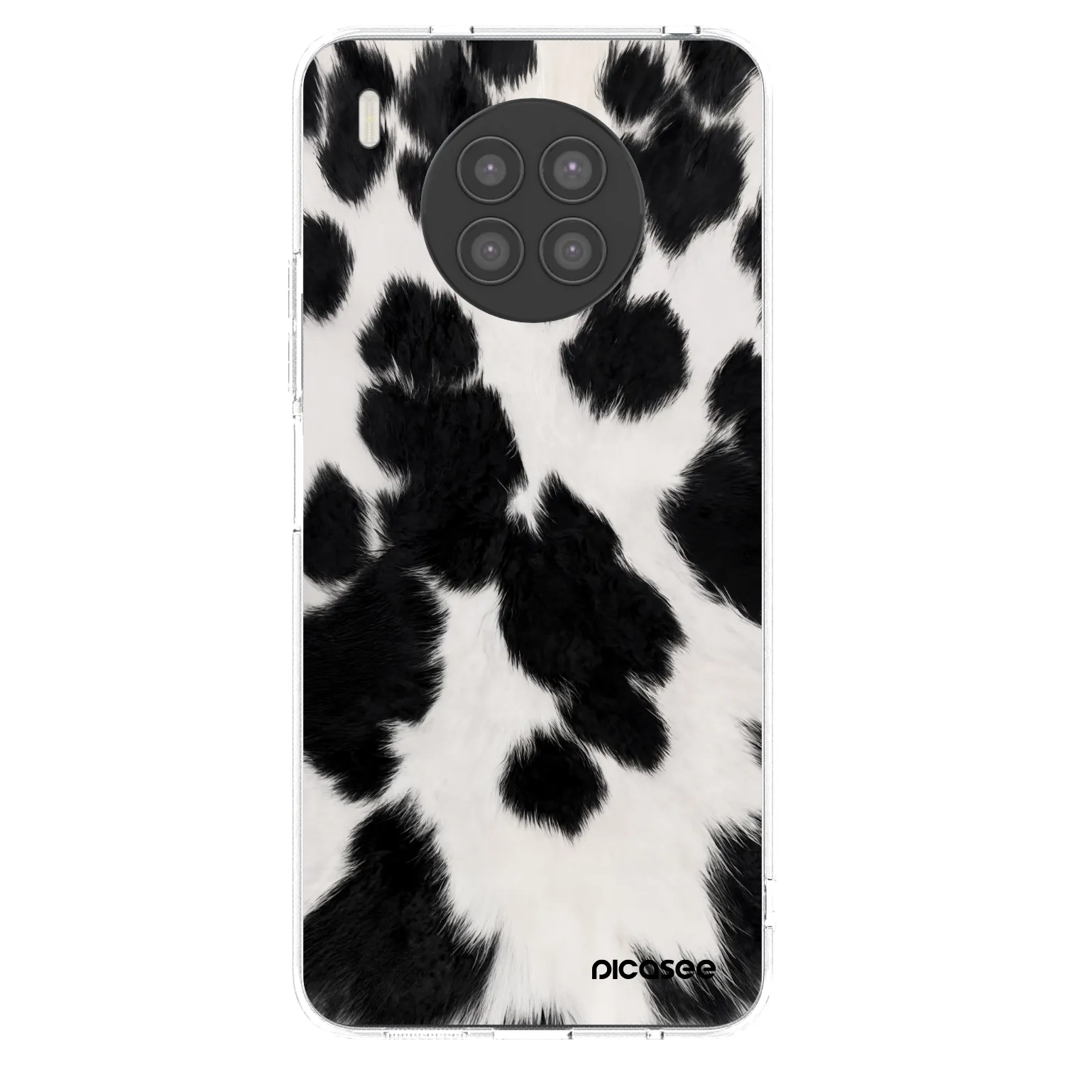 Picasee διαφανής θήκη σιλικόνης Huawei Nova 8i - Black Moo