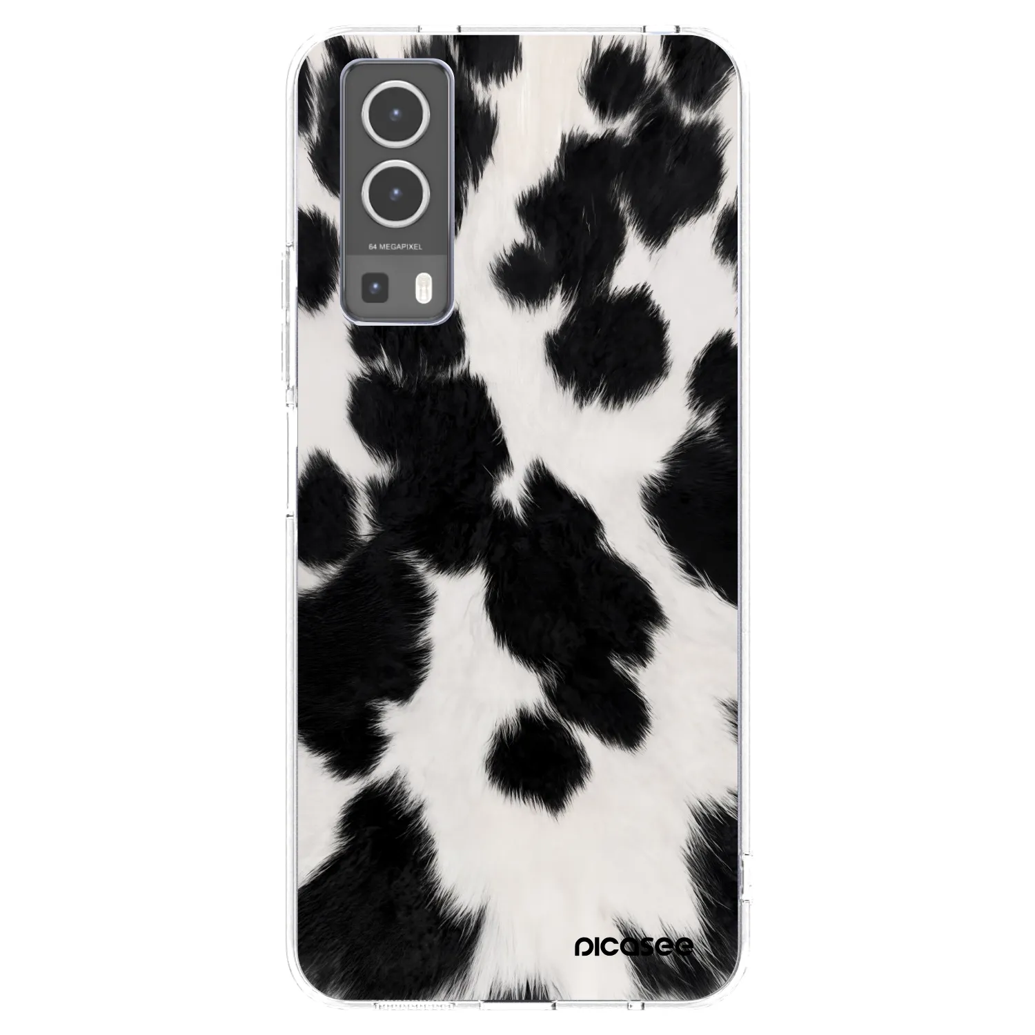 Picasee διαφανής θήκη σιλικόνης Vivo Y72 5G - Black Moo