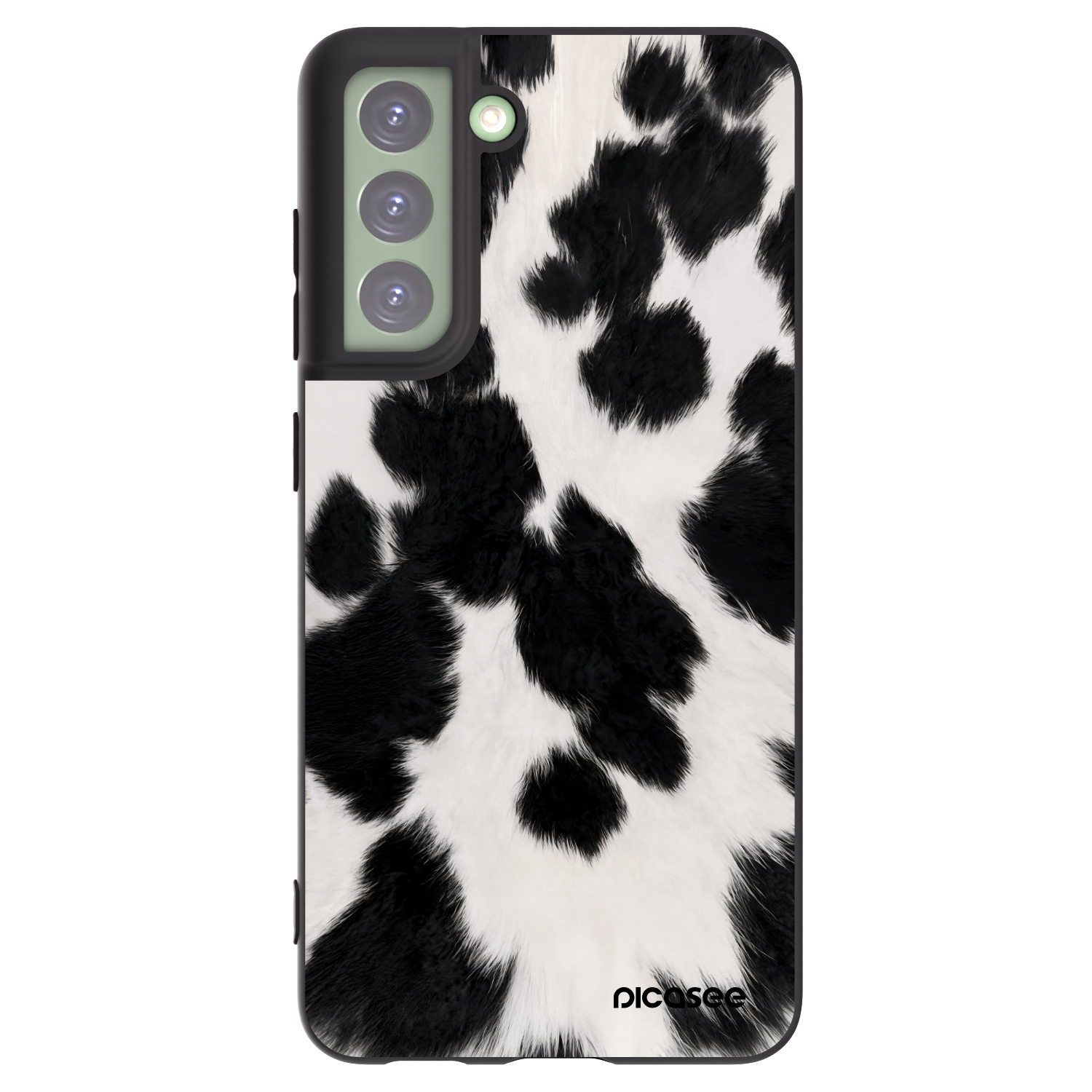 Picasee Μαύρη θήκη σιλικόνης για Samsung Galaxy S21 FE 5G - Black Moo