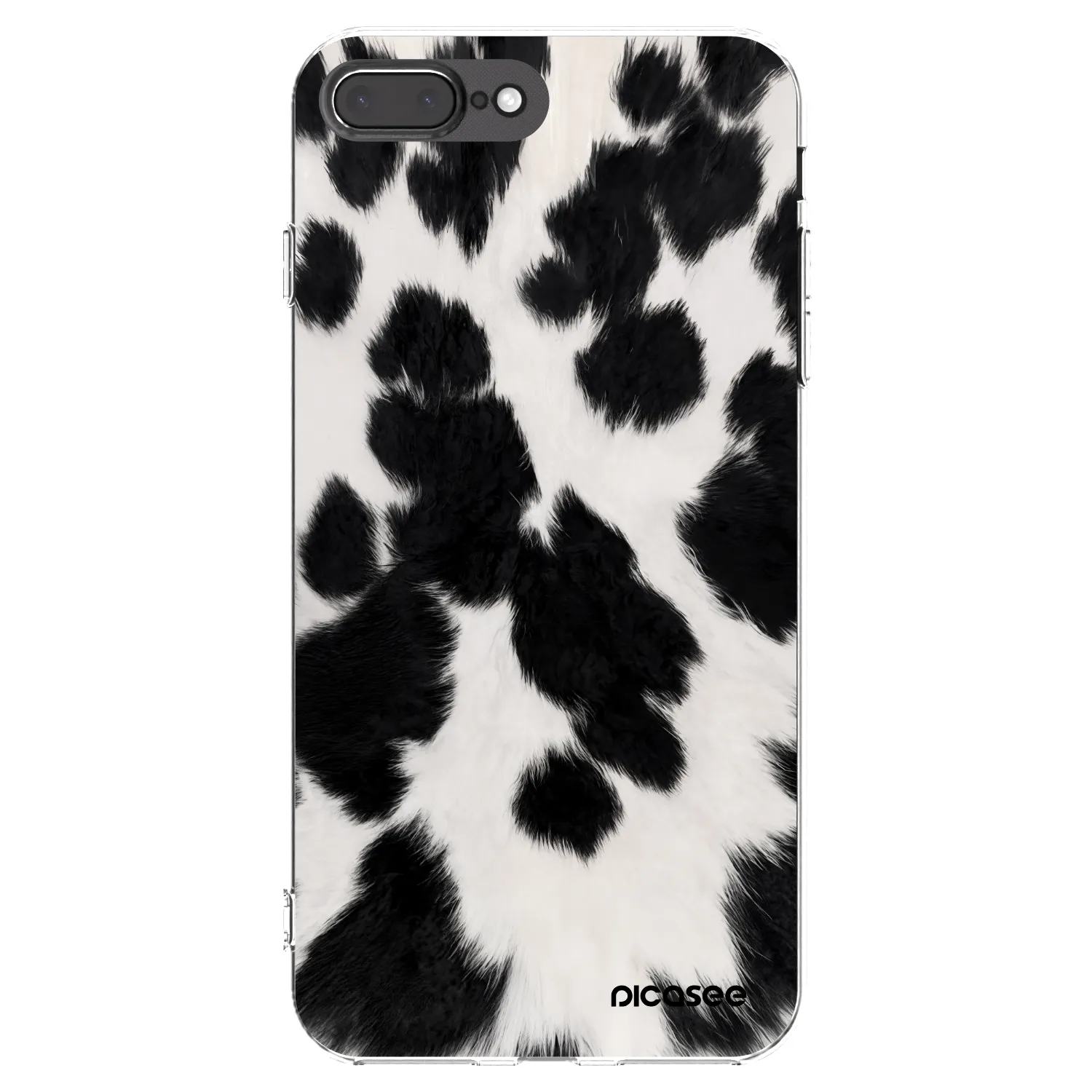 Picasee διαφανής θήκη σιλικόνης Apple iPhone 7 Plus - Black Moo