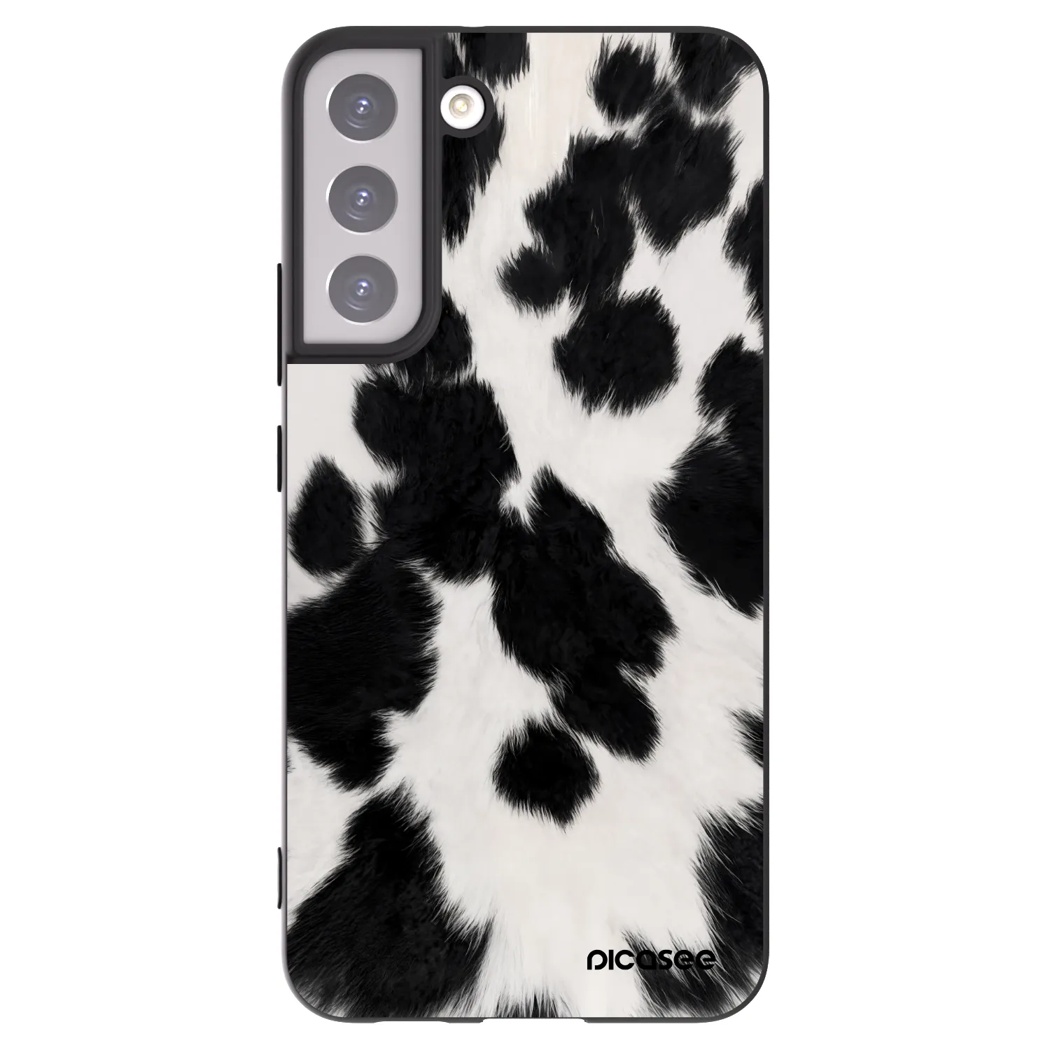 Picasee Μαύρη θήκη σιλικόνης για Samsung Galaxy S22+ 5G - Black Moo
