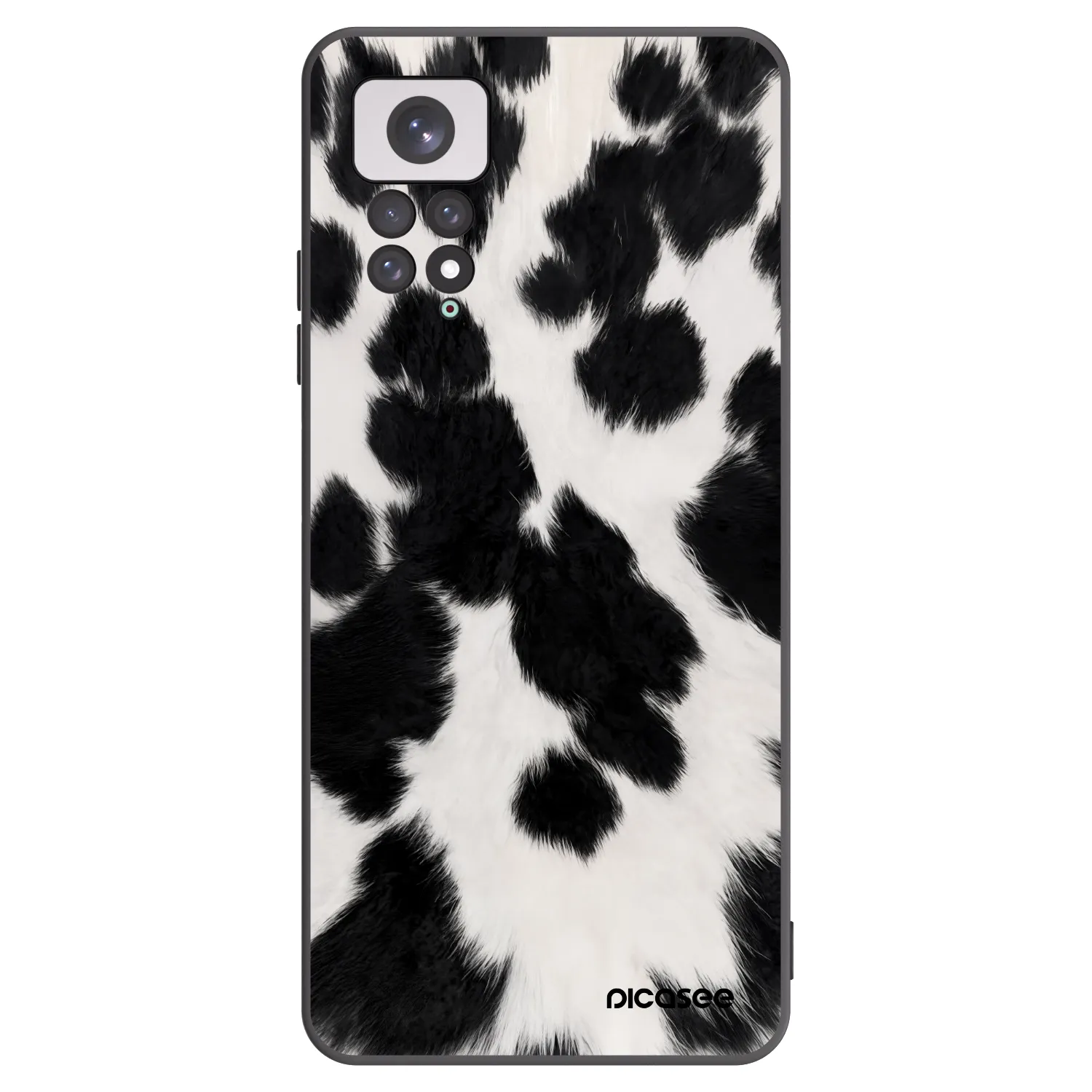 Picasee Μαύρη θήκη σιλικόνης για Xiaomi Redmi Note 11 - Black Moo