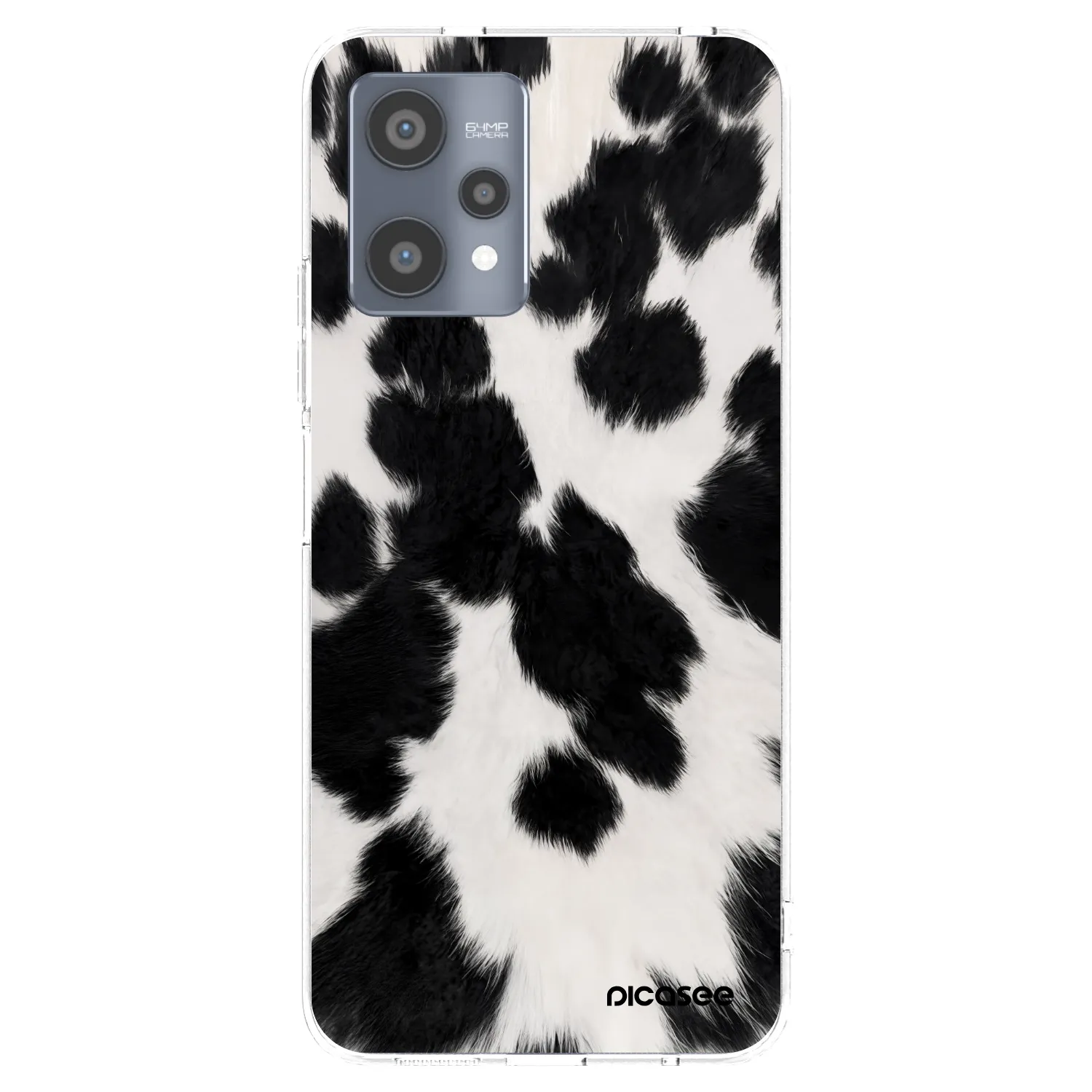 Picasee διαφανής θήκη σιλικόνης Realme 9 Pro 5G - Black Moo