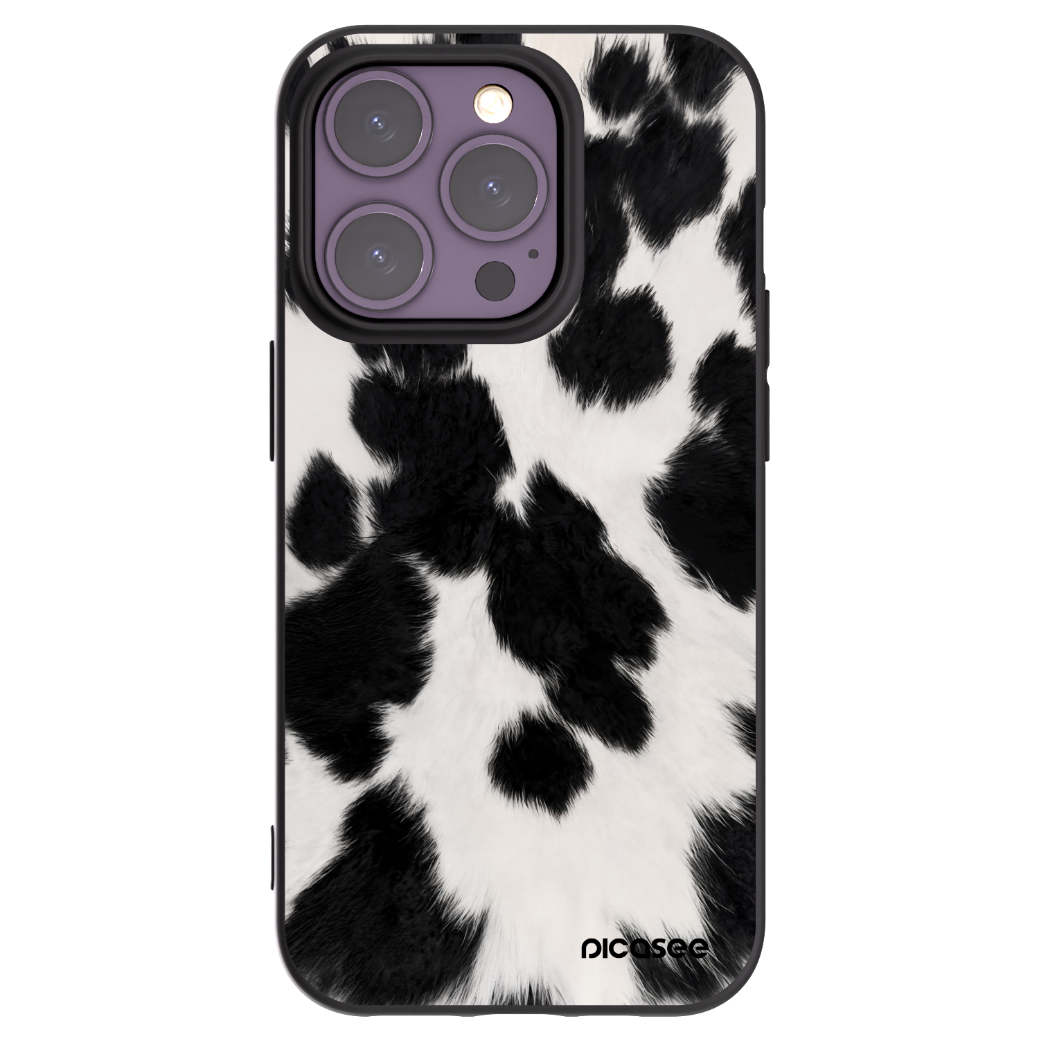 Picasee Μαύρη θήκη σιλικόνης για Apple iPhone 14 Pro - Black Moo