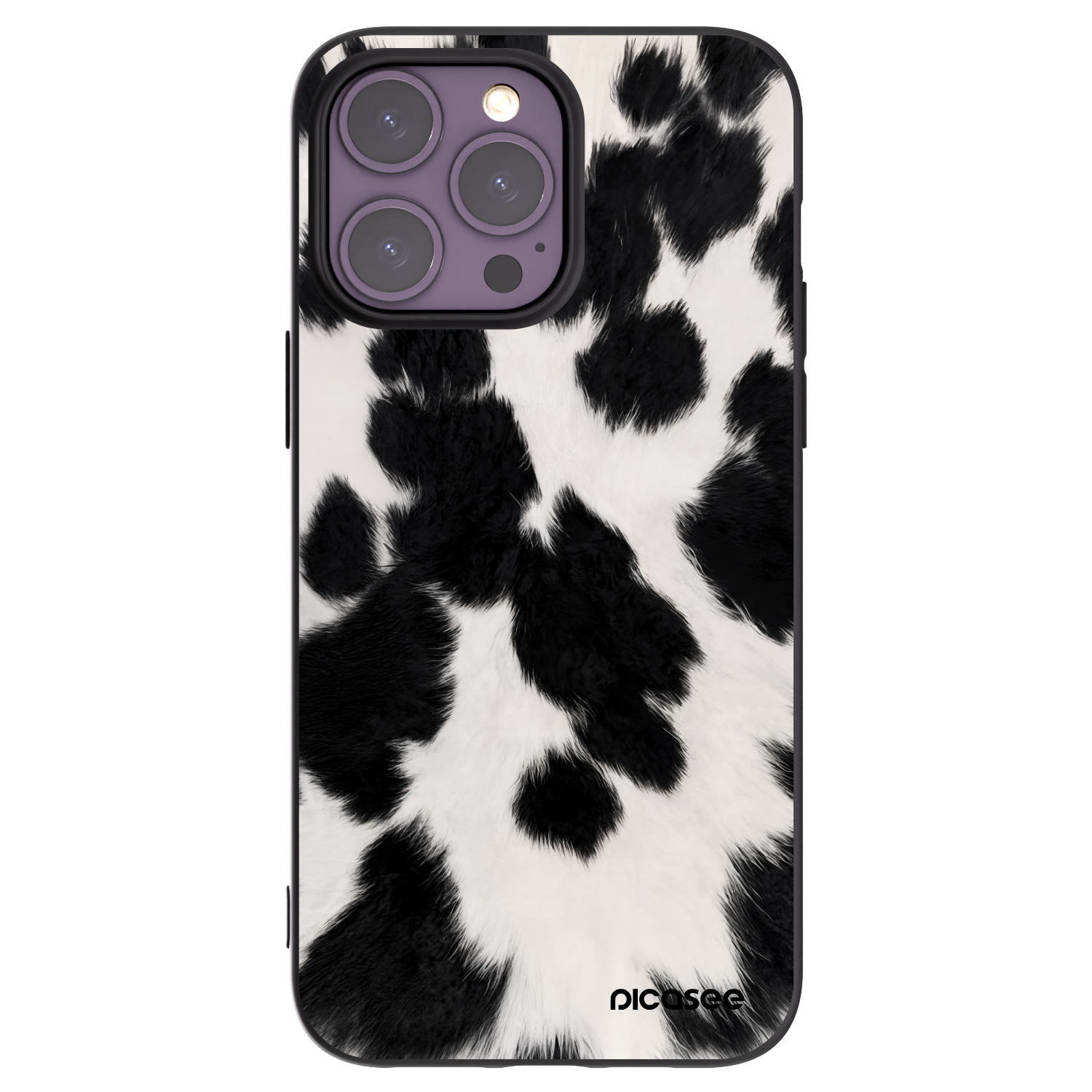 Picasee Μαύρη θήκη σιλικόνης για Apple iPhone 14 Pro Max - Black Moo