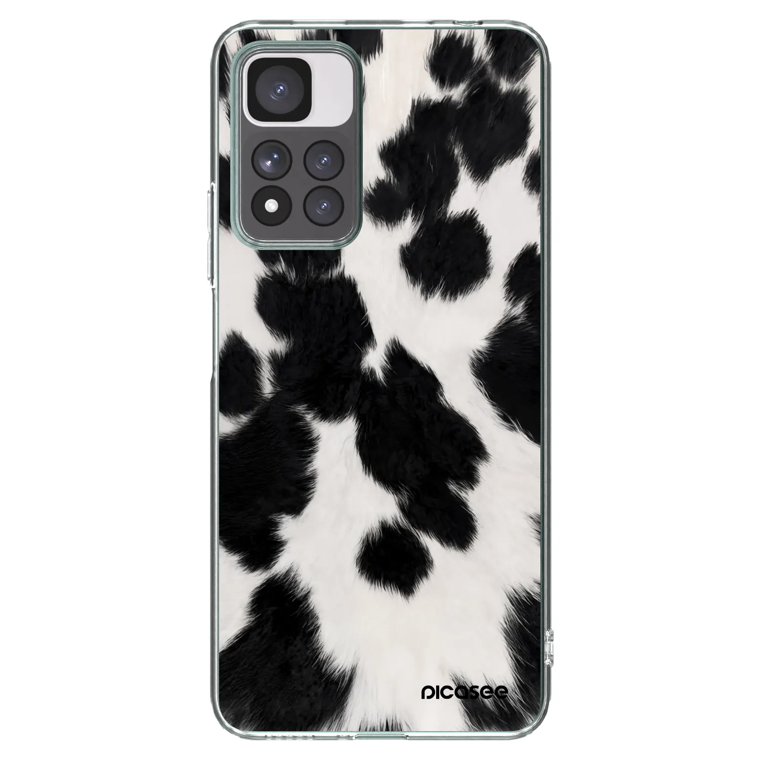 Picasee διαφανής θήκη σιλικόνης Xiaomi Redmi Note 11 Pro+ 5G - Black Moo