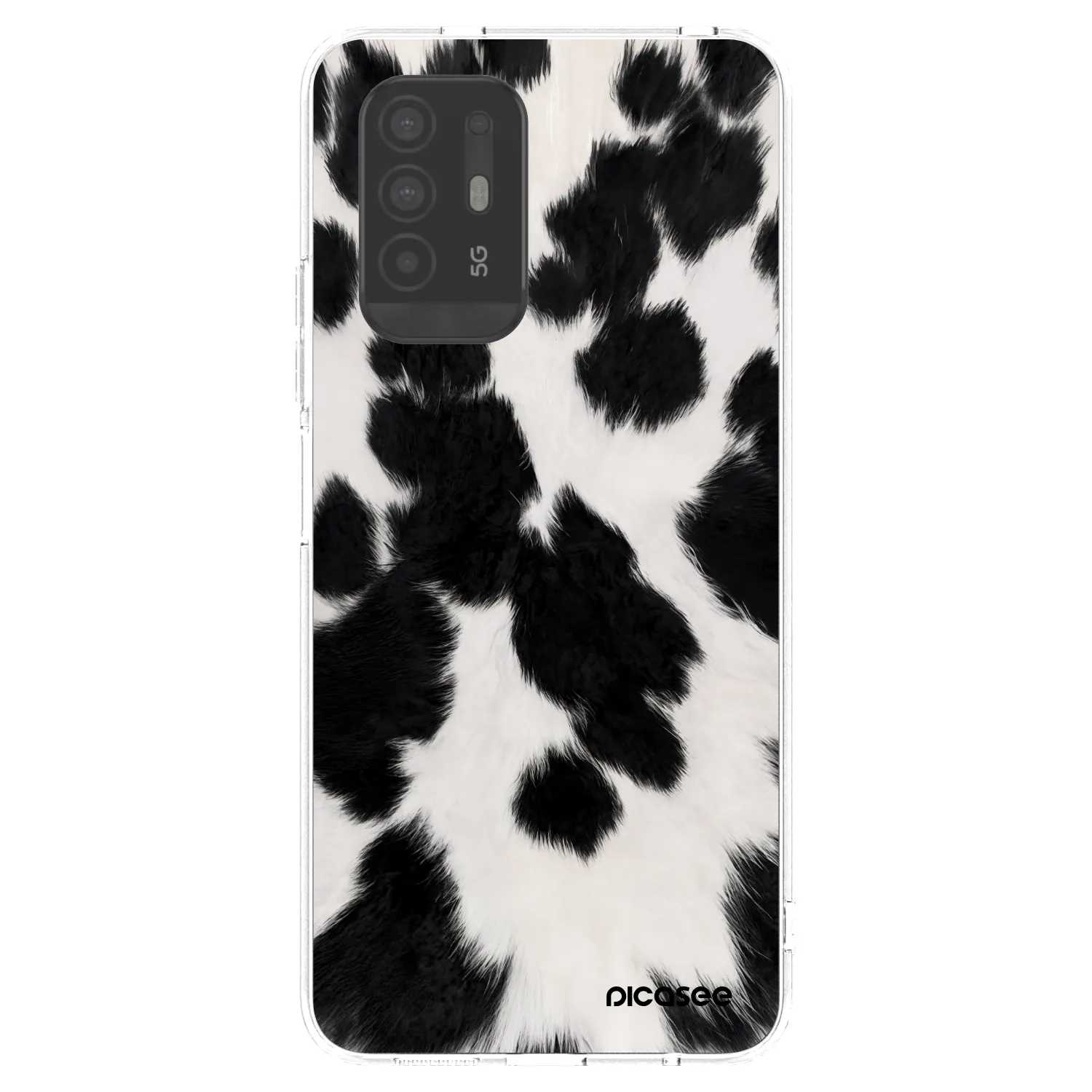 Picasee διαφανής θήκη σιλικόνης OPPO A94 5G - Black Moo