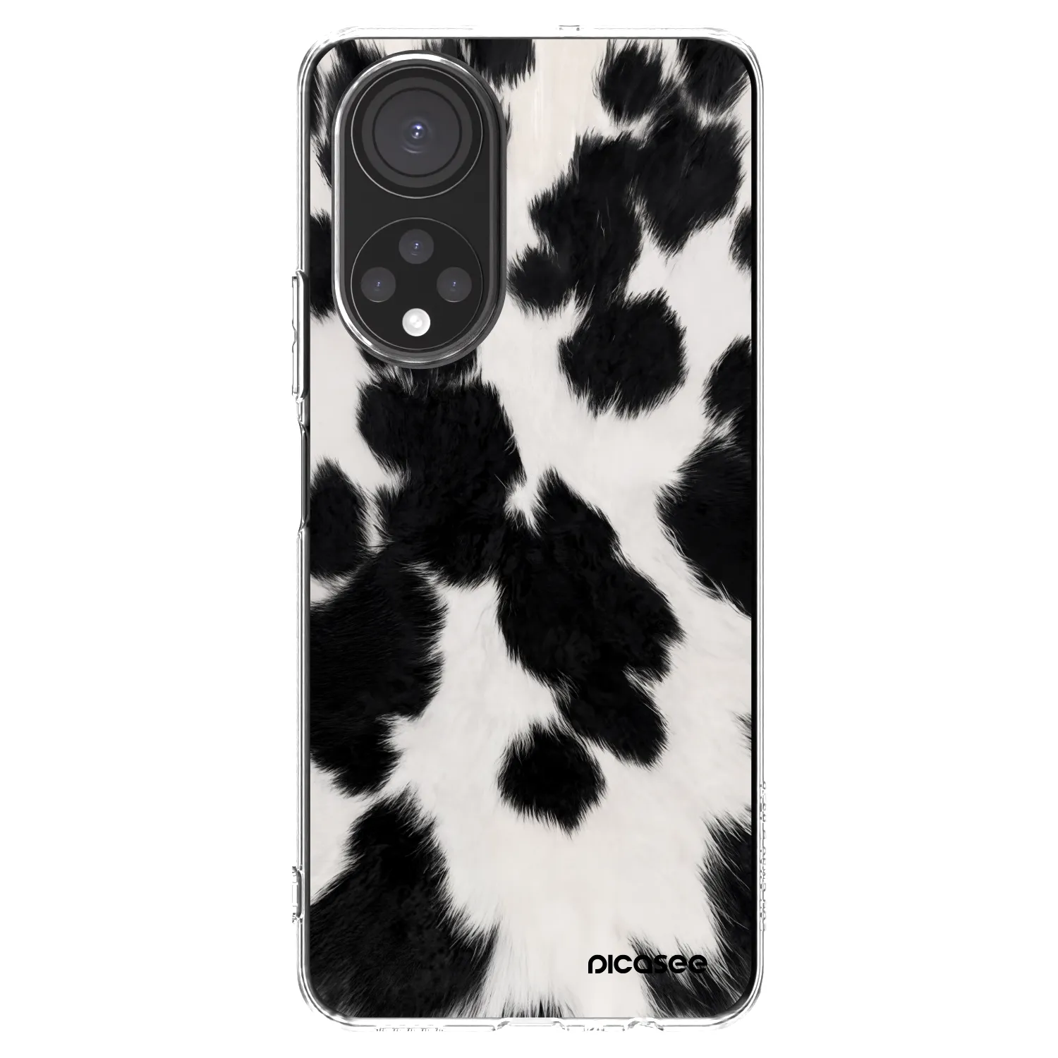 Picasee διαφανής θήκη σιλικόνης Honor X7 - Black Moo