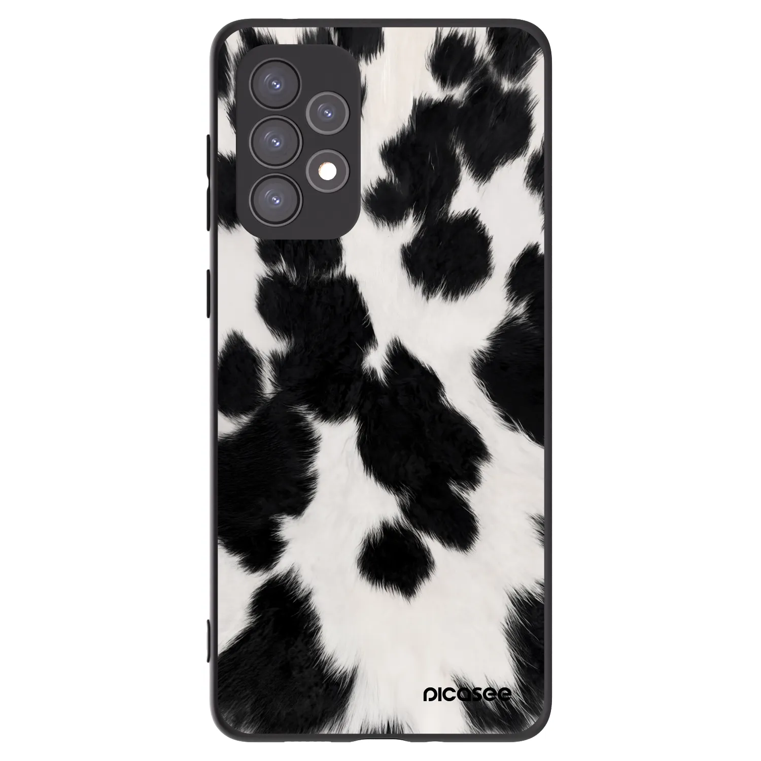 Picasee Μαύρη θήκη σιλικόνης για Samsung Galaxy A73 5G - Black Moo