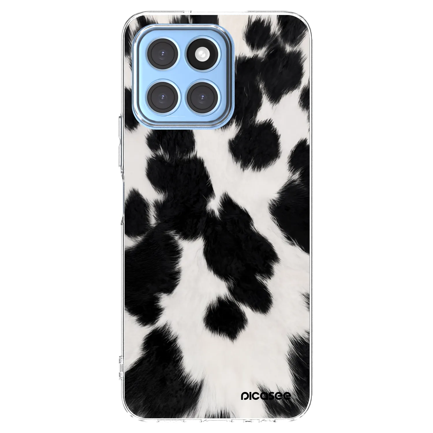 Picasee διαφανής θήκη σιλικόνης Honor X6 - Black Moo