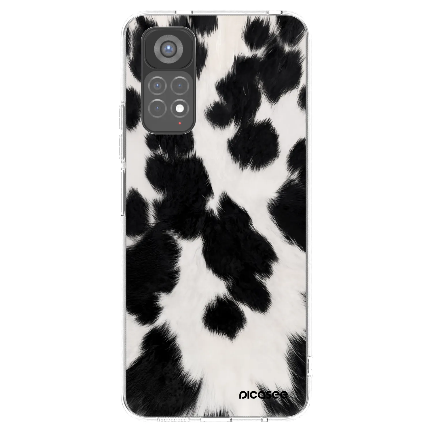 Picasee διαφανής θήκη σιλικόνης Xiaomi Redmi Note 11S 5G - Black Moo