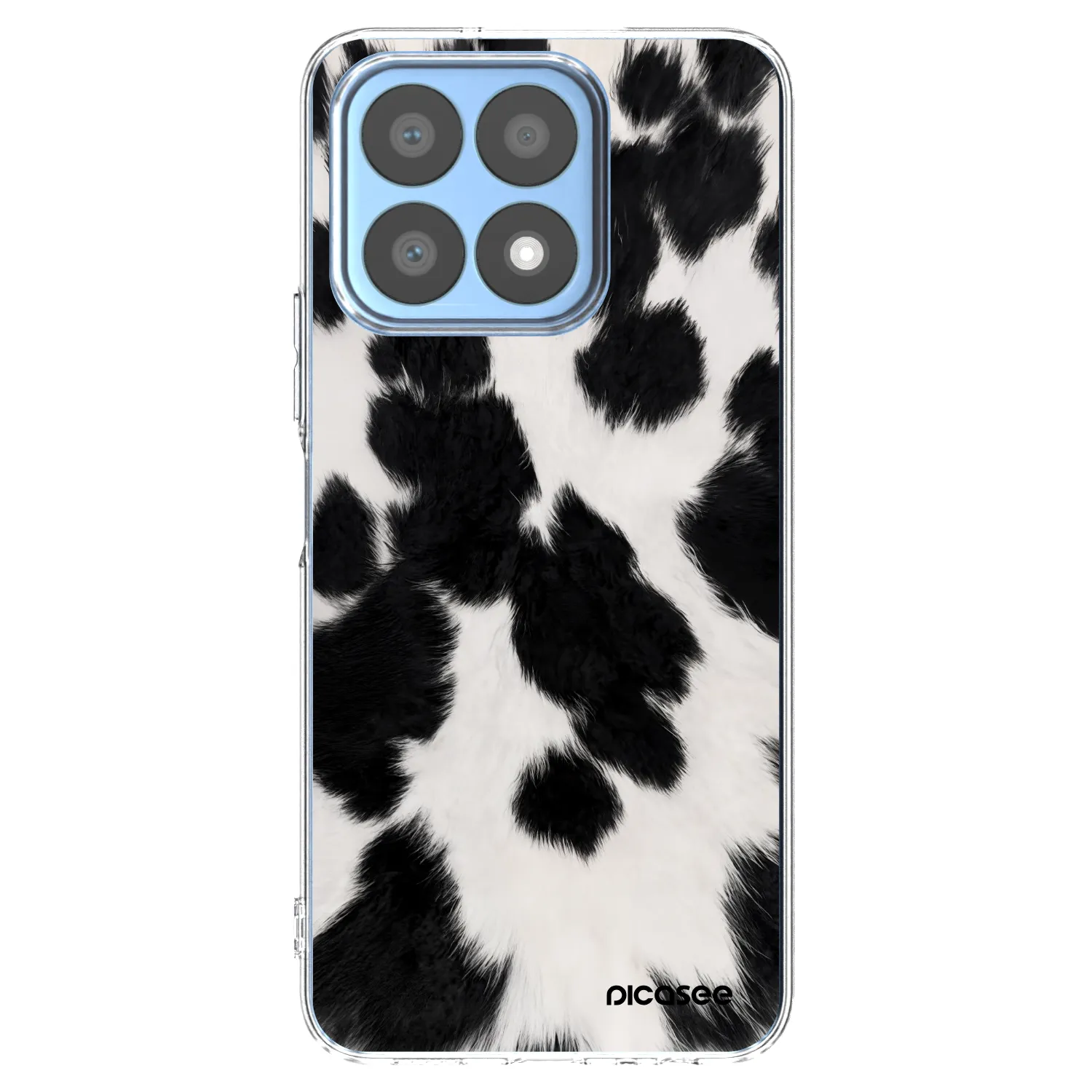 Picasee διαφανής θήκη σιλικόνης Honor X8a - Black Moo