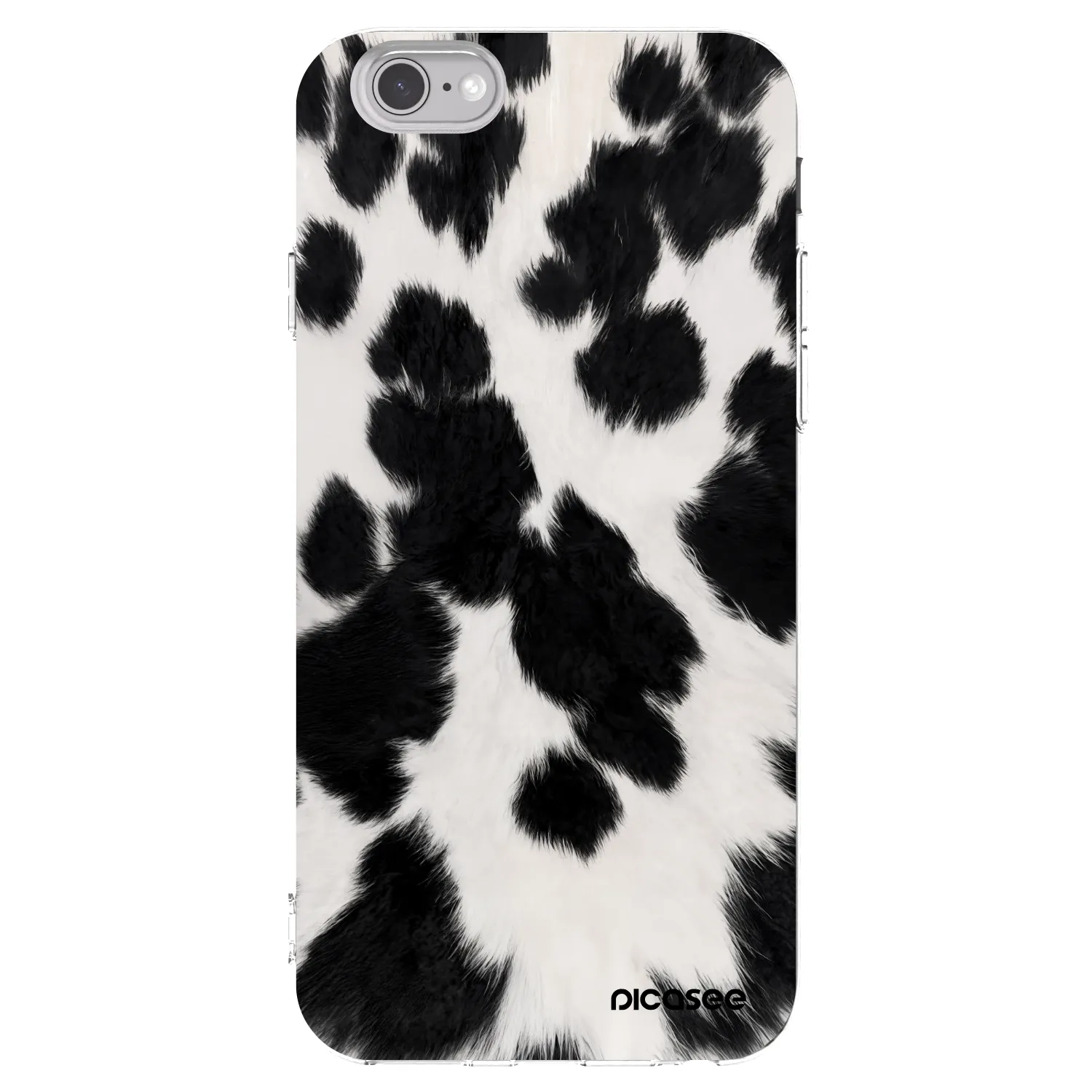 Picasee διαφανής θήκη σιλικόνης Apple iPhone 6/6S - Black Moo
