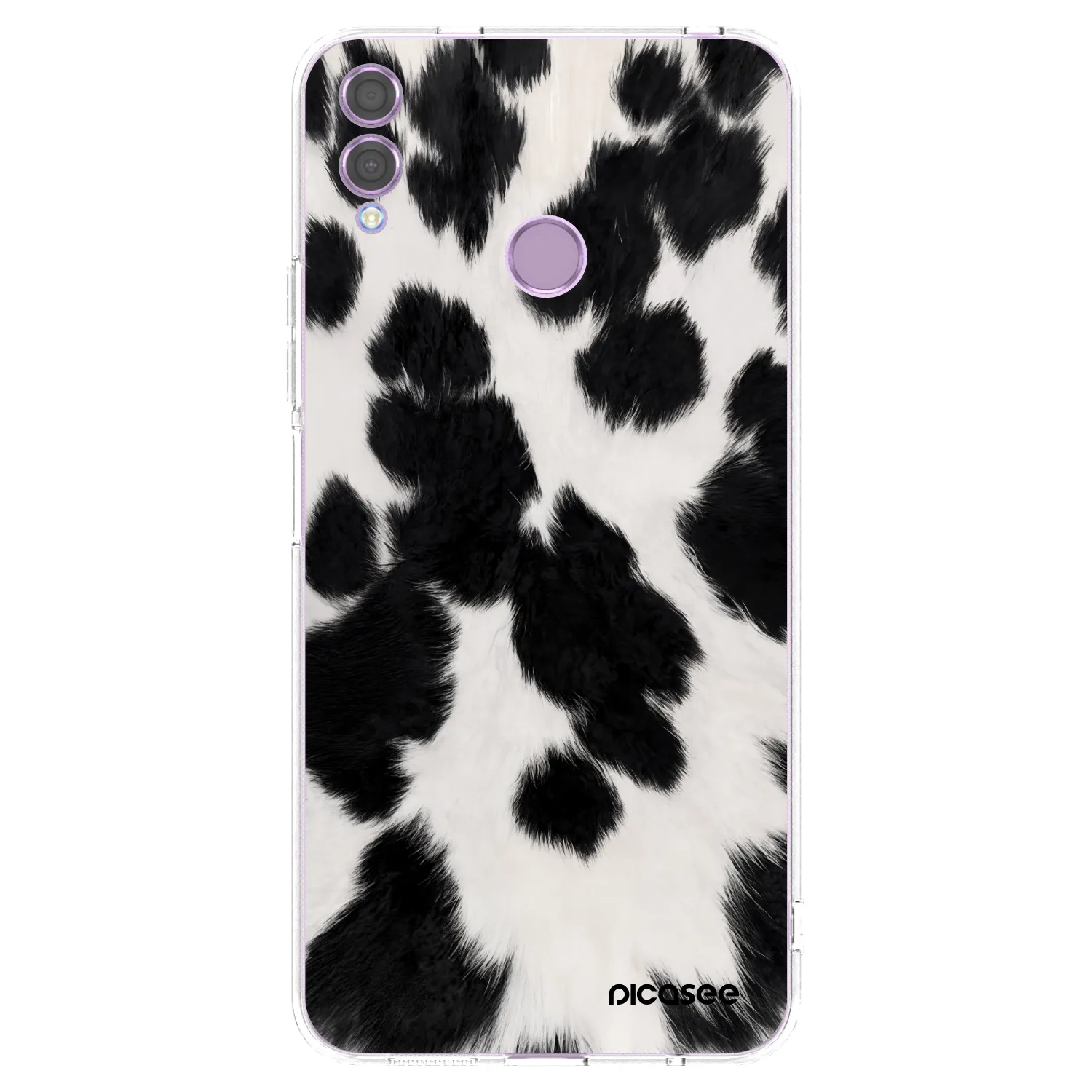 Picasee διαφανής θήκη σιλικόνης Honor 8X - Black Moo