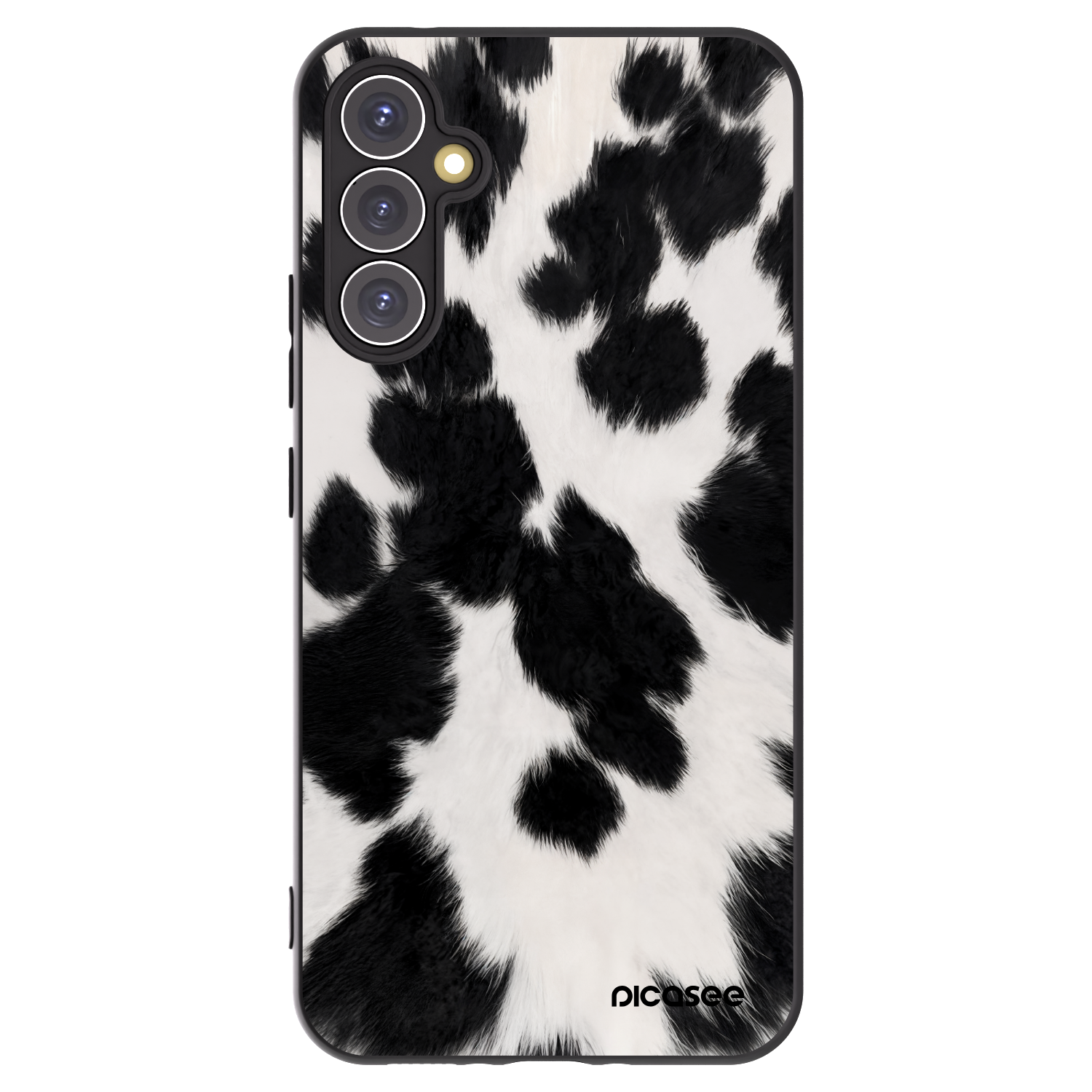 Picasee Μαύρη θήκη σιλικόνης για Samsung Galaxy A34 5G A346B - Black Moo