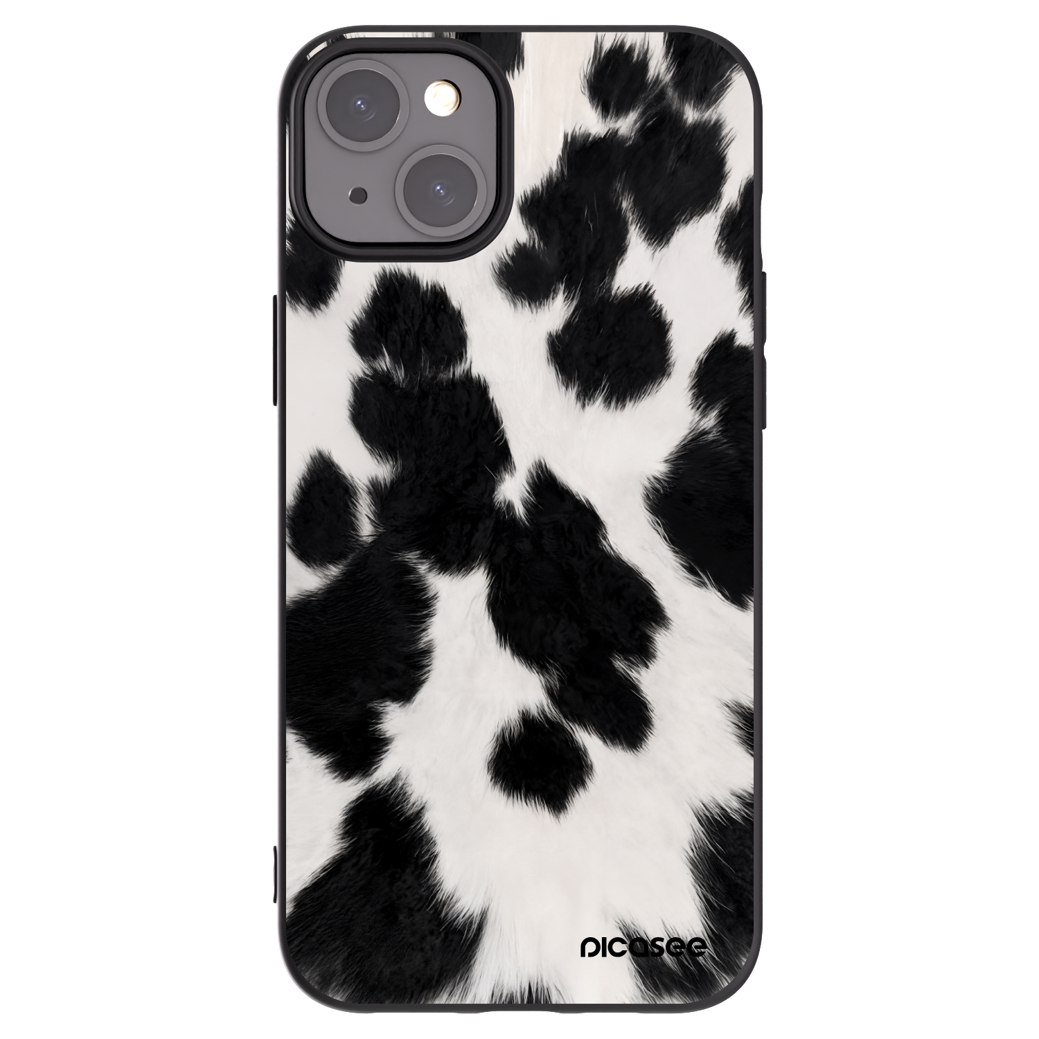 Picasee Μαύρη θήκη σιλικόνης για Apple iPhone 15 Plus - Black Moo