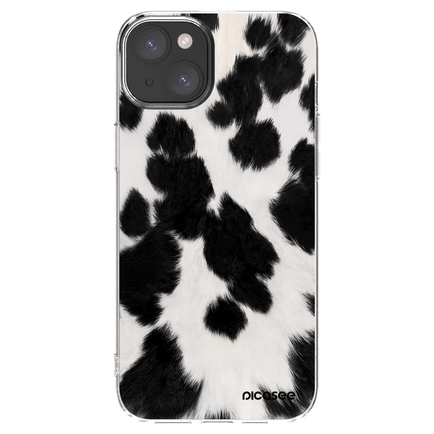 Picasee διαφανής θήκη σιλικόνης Apple iPhone 15 Plus - Black Moo