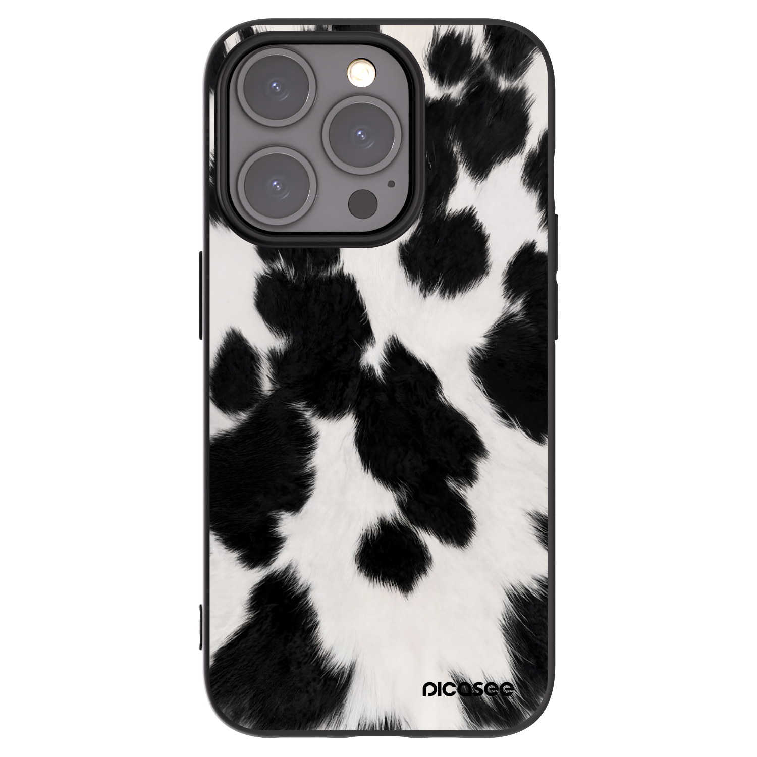 Picasee Μαύρη θήκη σιλικόνης για Apple iPhone 15 Pro - Black Moo