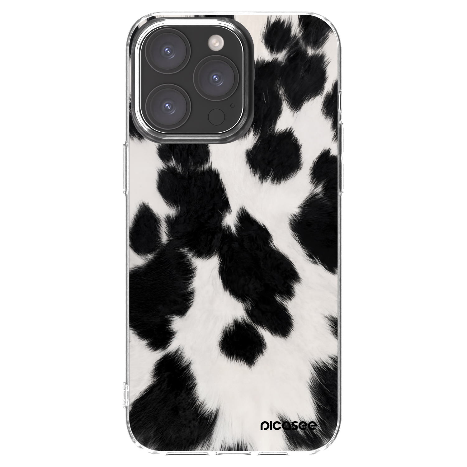 Picasee διαφανής θήκη σιλικόνης Apple iPhone 15 Pro Max - Black Moo