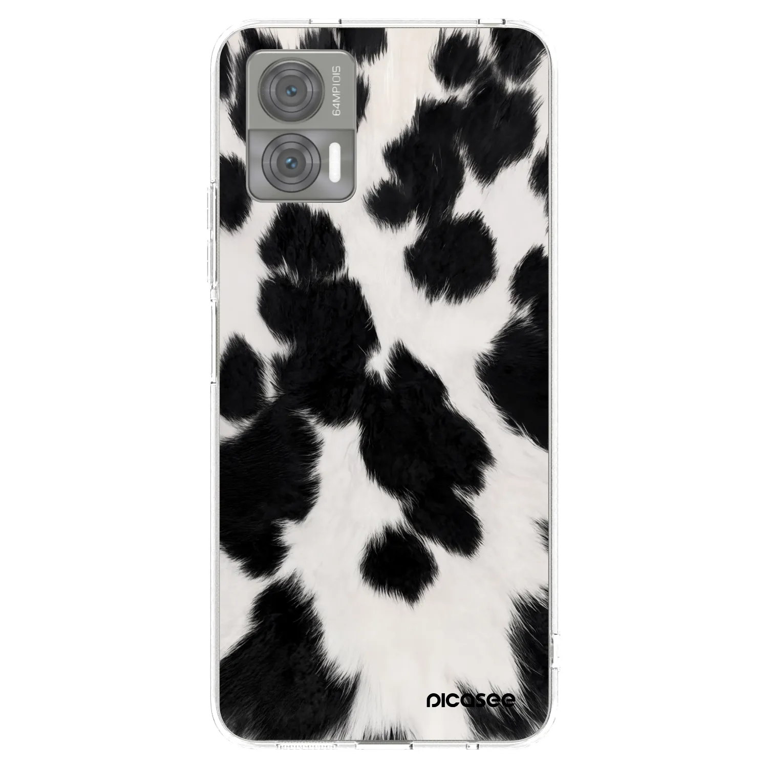 Picasee διαφανής θήκη σιλικόνης Motorola Edge 30 Neo - Black Moo