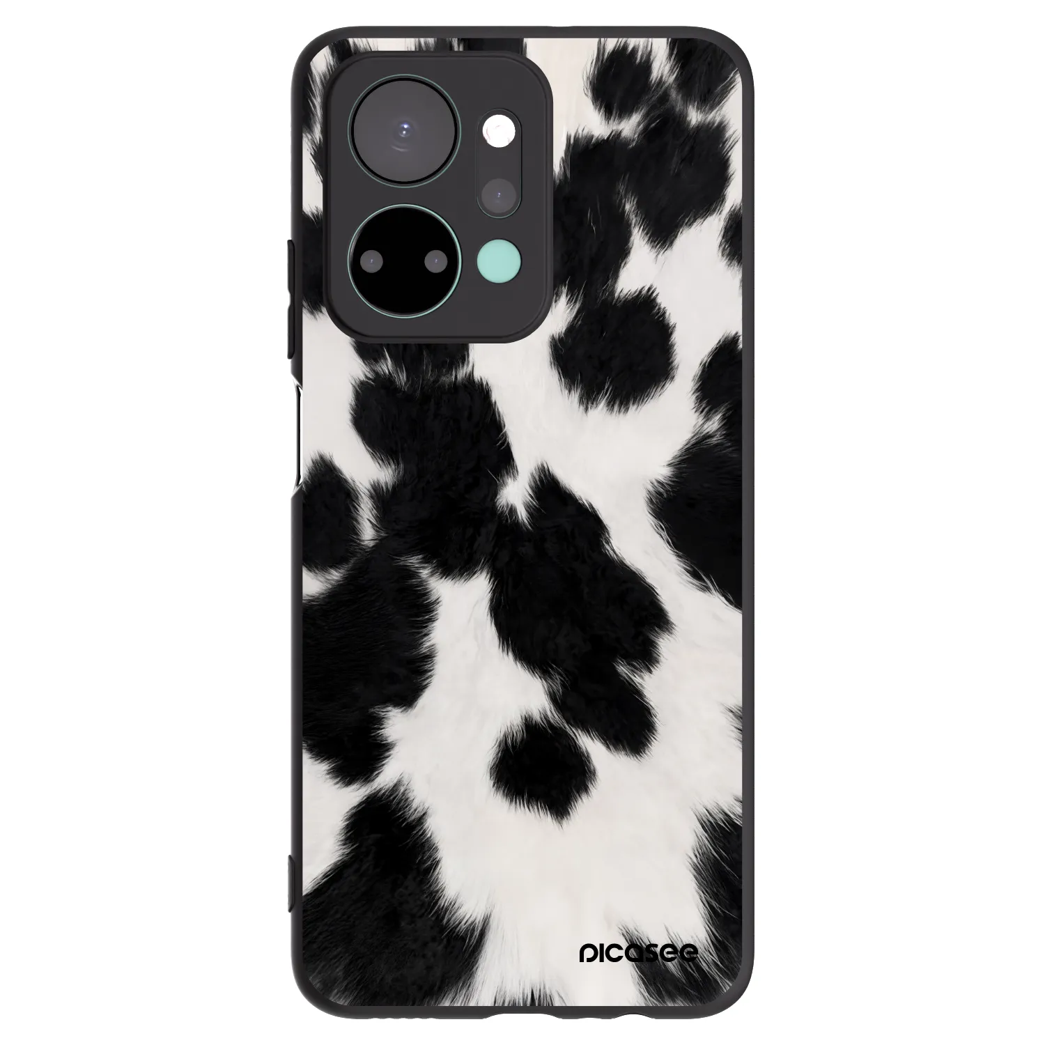 Picasee Μαύρη θήκη σιλικόνης για Honor X7a - Black Moo