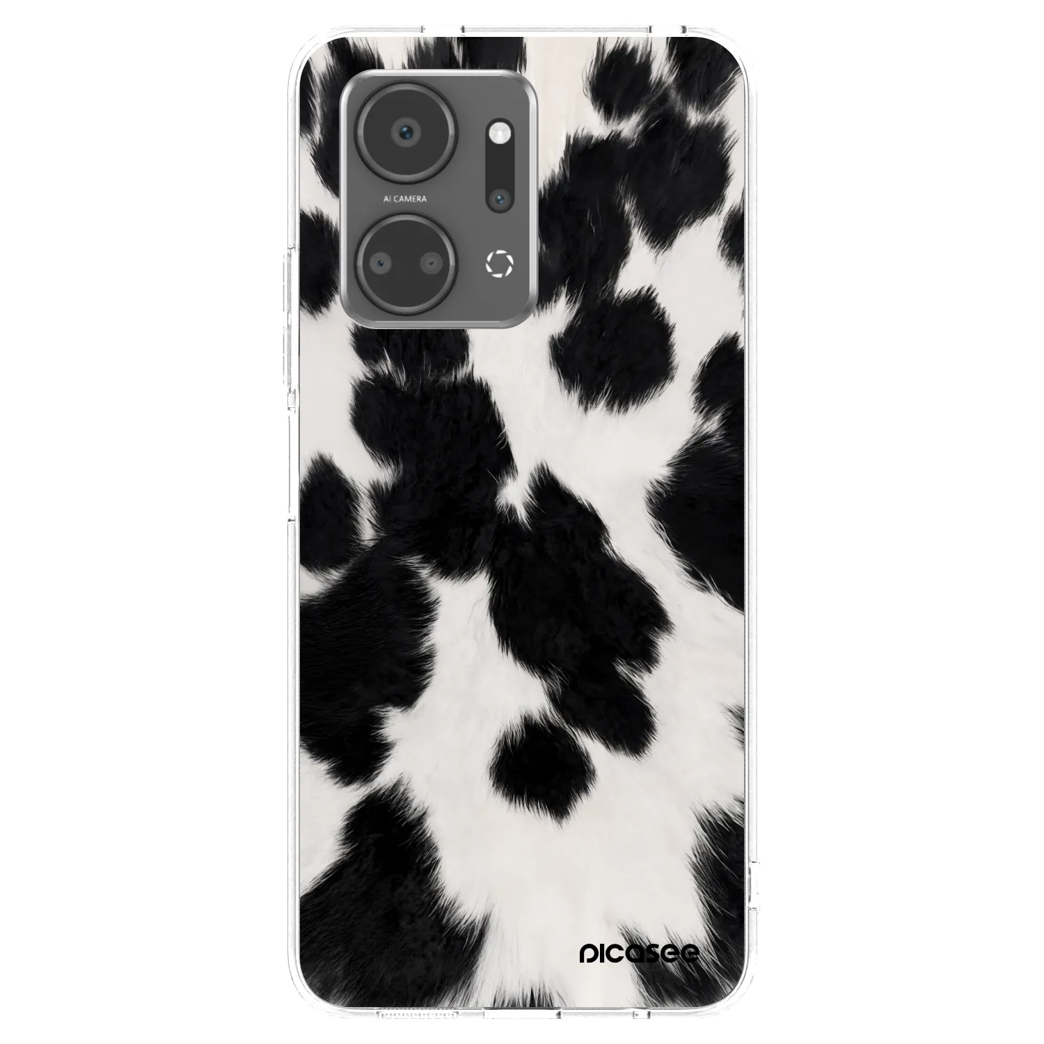 Picasee διαφανής θήκη σιλικόνης Honor X7a - Black Moo