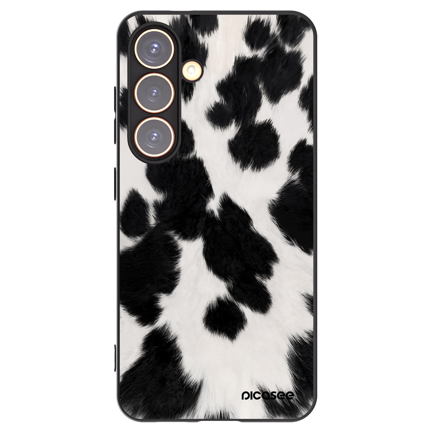 Picasee Μαύρη θήκη σιλικόνης για Samsung Galaxy S24 S921B 5G - Black Moo
