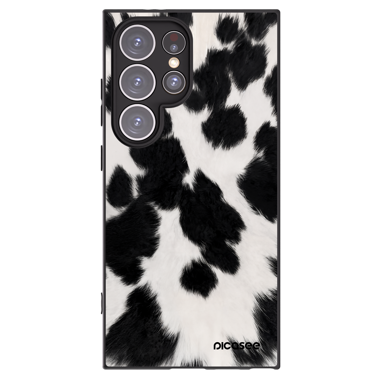 Picasee Μαύρη θήκη σιλικόνης για Samsung Galaxy S24 Ultra S928B 5G - Black Moo