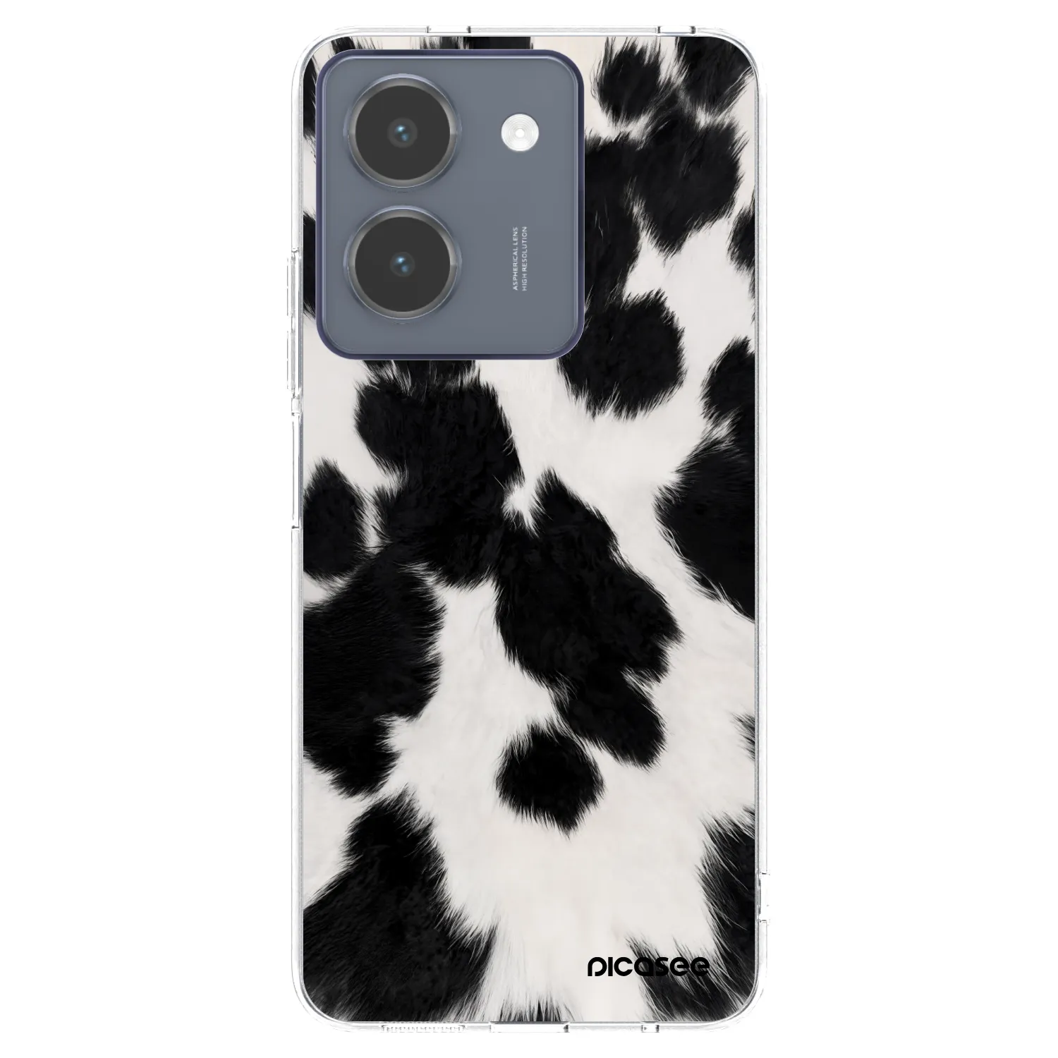Picasee διαφανής θήκη σιλικόνης Vivo Y36 4G - Black Moo