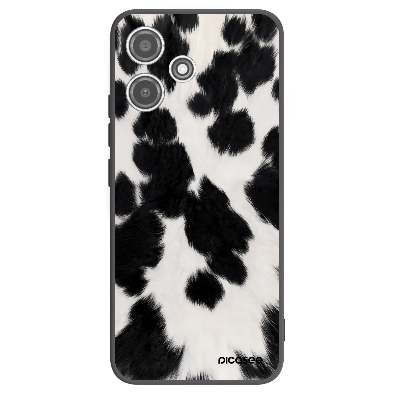 Picasee Μαύρη θήκη σιλικόνης για Xiaomi Redmi 12 5G - Black Moo