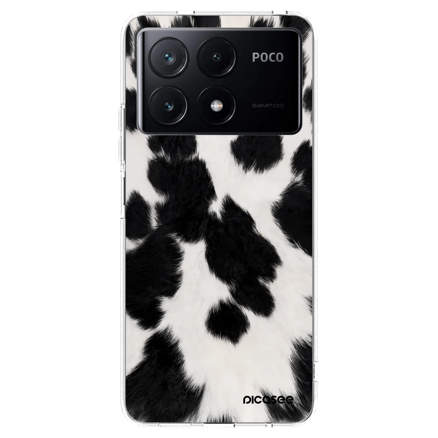 Picasee διαφανής θήκη σιλικόνης Xiaomi Poco X6 Pro - Black Moo