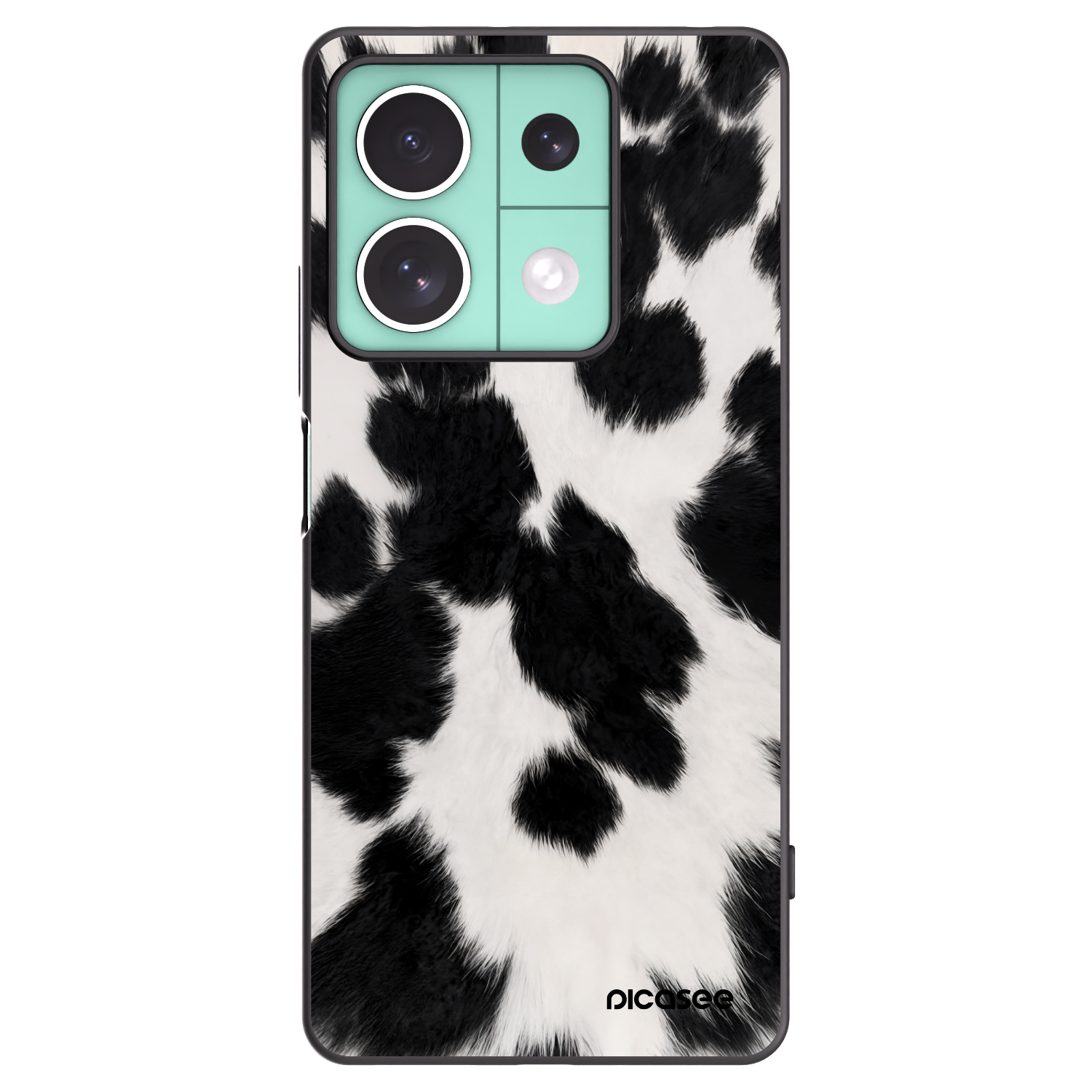 Picasee Μαύρη θήκη σιλικόνης για Xiaomi Redmi Note 13 5G - Black Moo