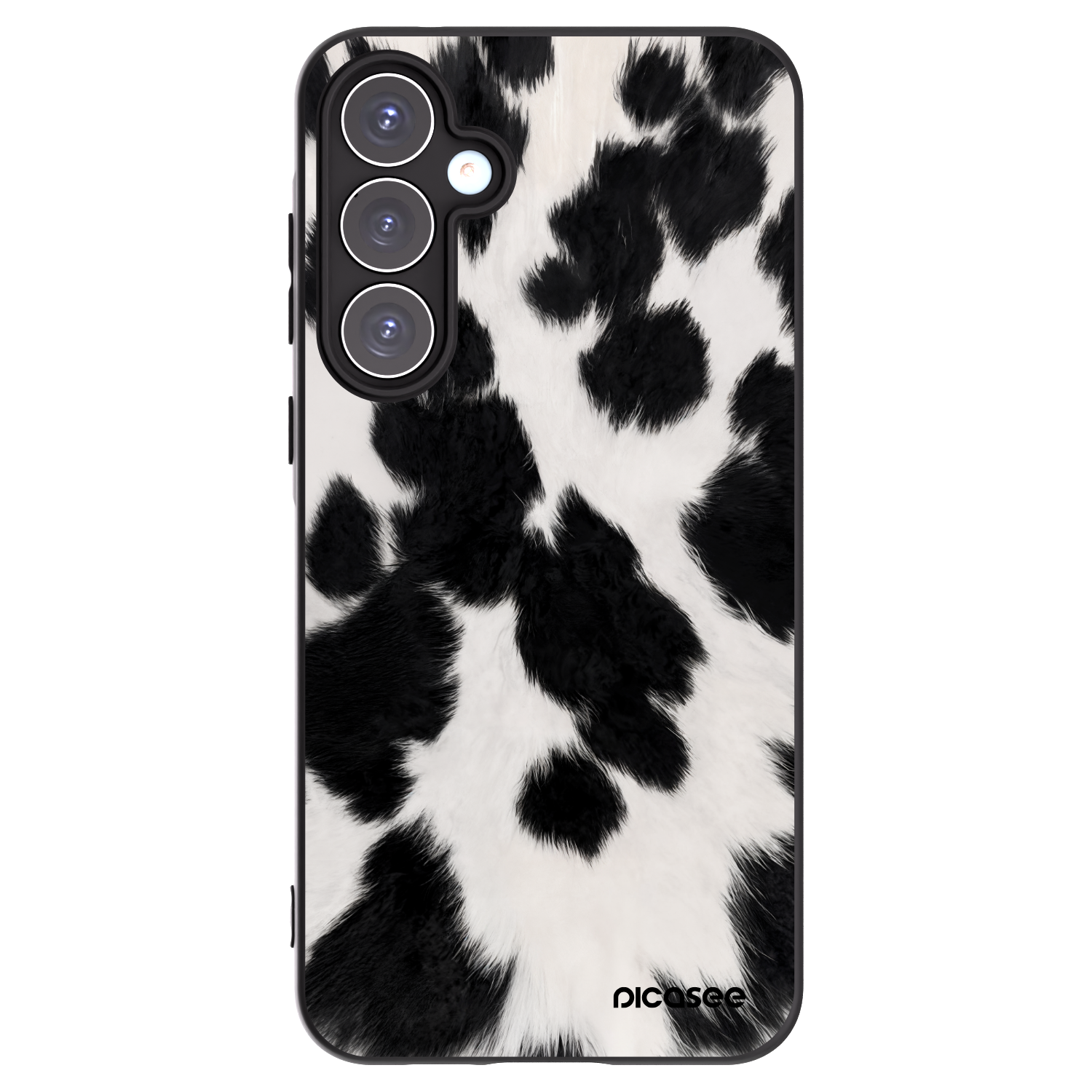 Picasee Μαύρη θήκη σιλικόνης για Samsung Galaxy A55 5G A556B - Black Moo
