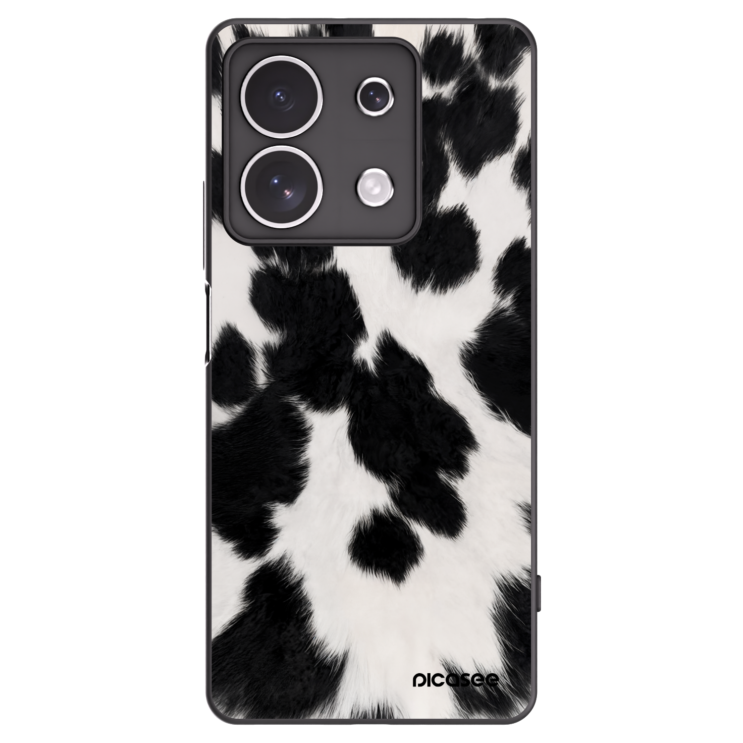 Picasee Μαύρη θήκη σιλικόνης για Xiaomi Redmi Note 13 4G - Black Moo