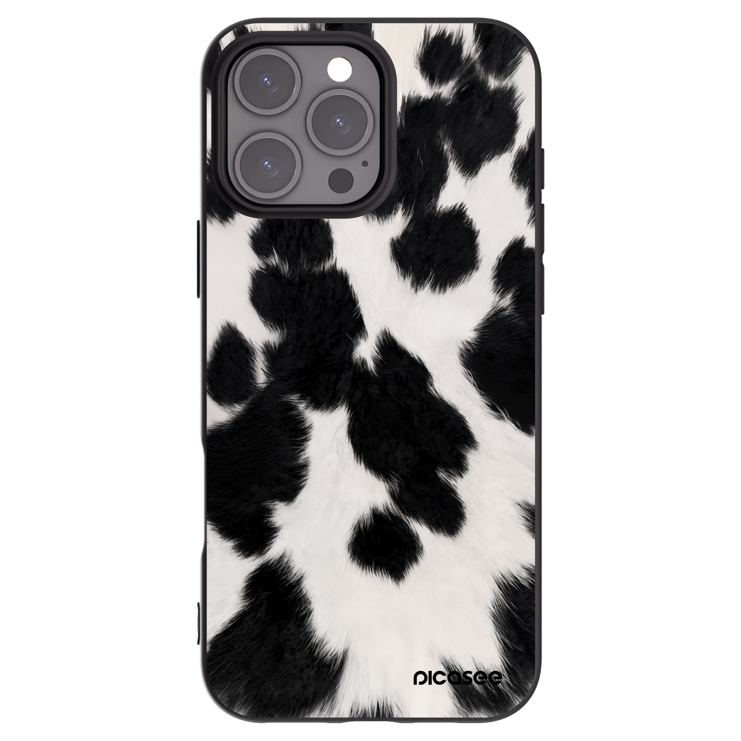 Picasee Μαύρη θήκη σιλικόνης για Apple iPhone 16 Pro Max - Black Moo