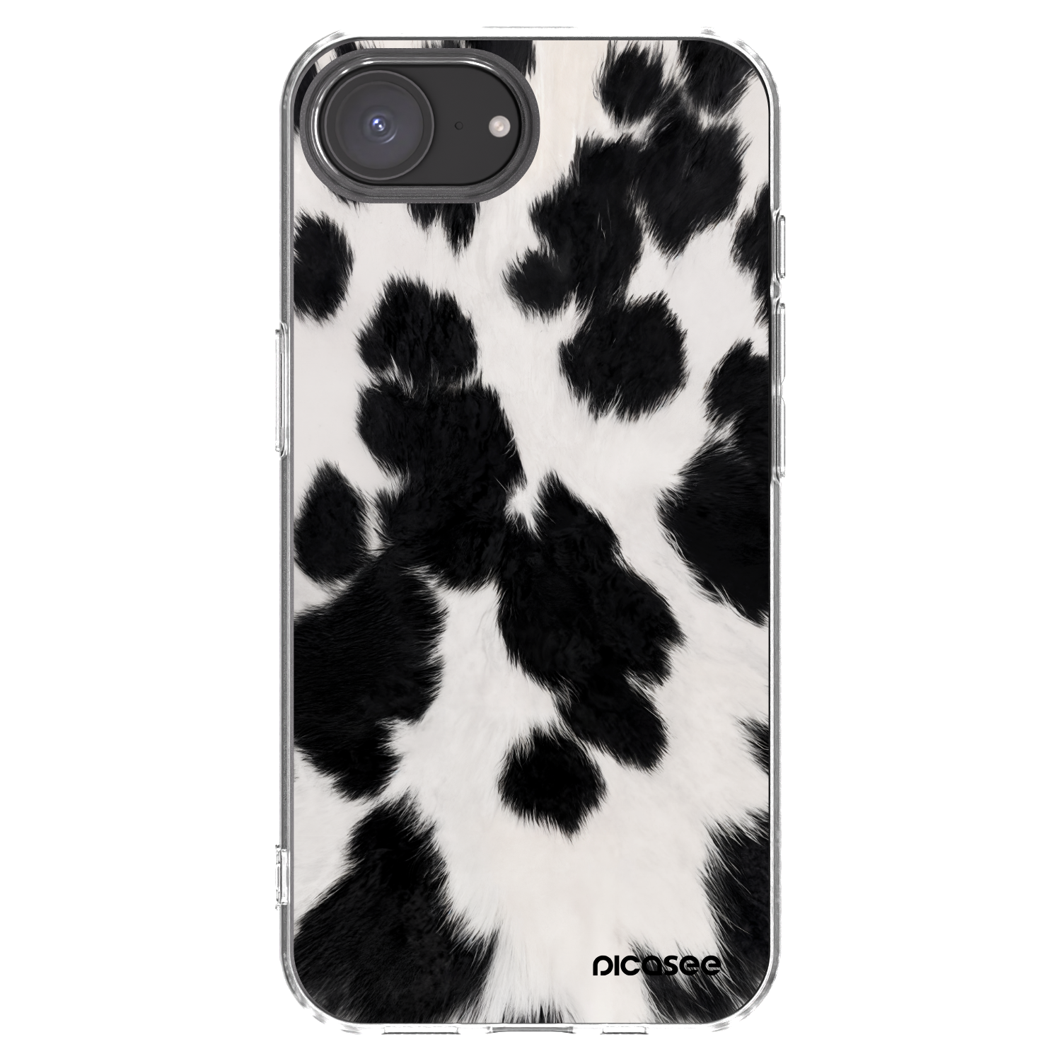 Picasee διαφανής θήκη σιλικόνης Apple iPhone 16e - Black Moo