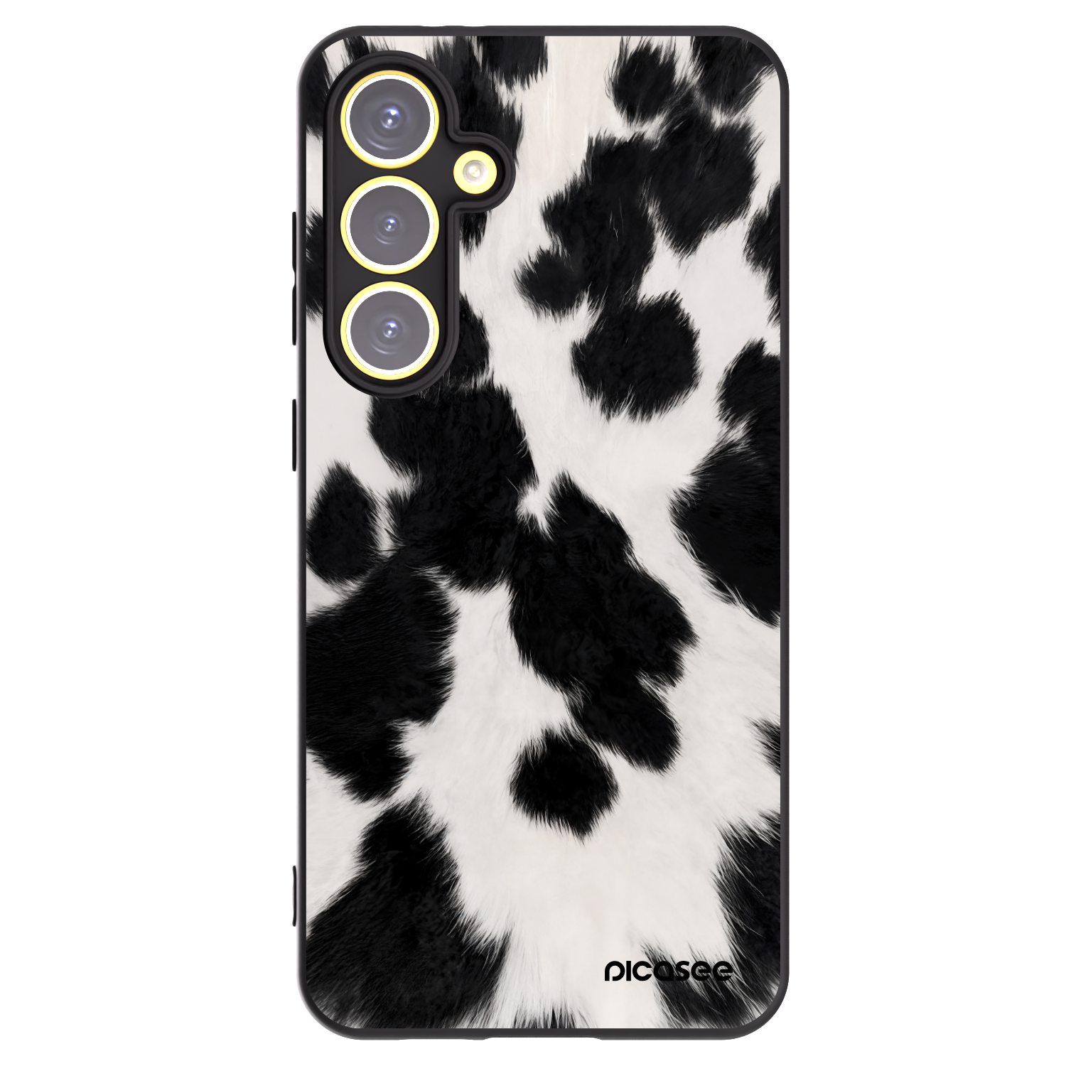 Picasee Μαύρη θήκη σιλικόνης για Samsung Galaxy S24 FE S721B - Black Moo