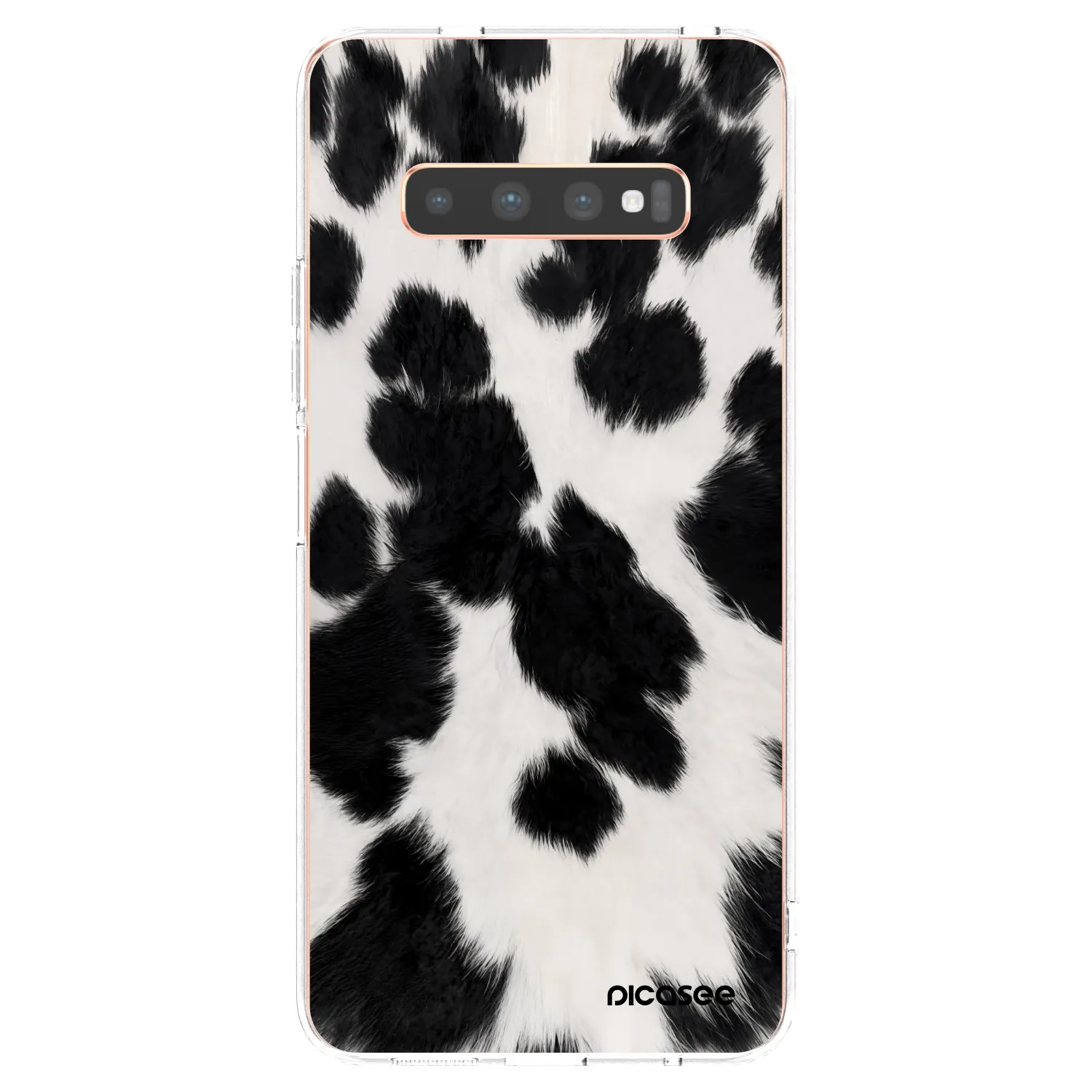 Picasee διαφανής θήκη σιλικόνης Samsung Galaxy S10 Plus G975 - Black Moo